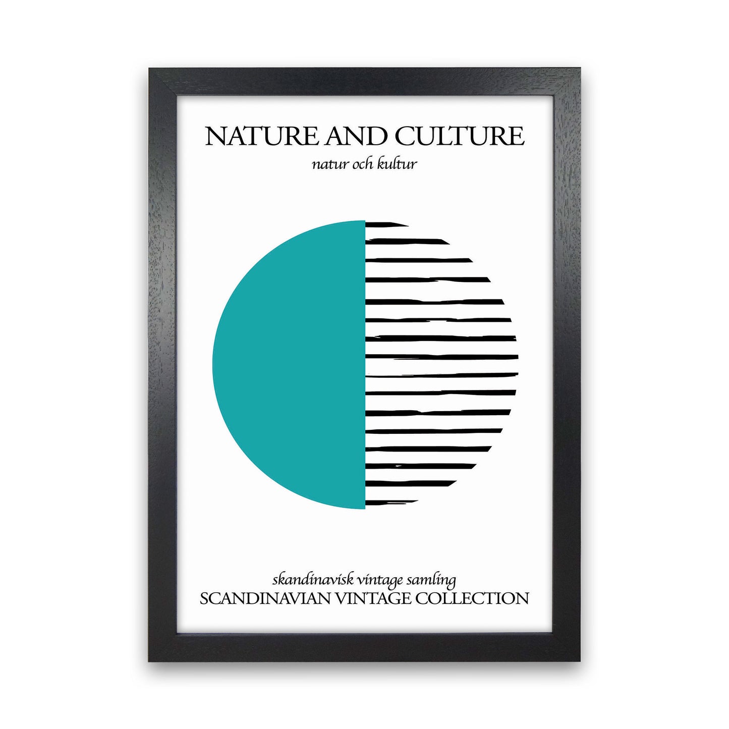 Nature And Culture Scandinavian Collection IV Art Print by Jason Stanley Black Grain