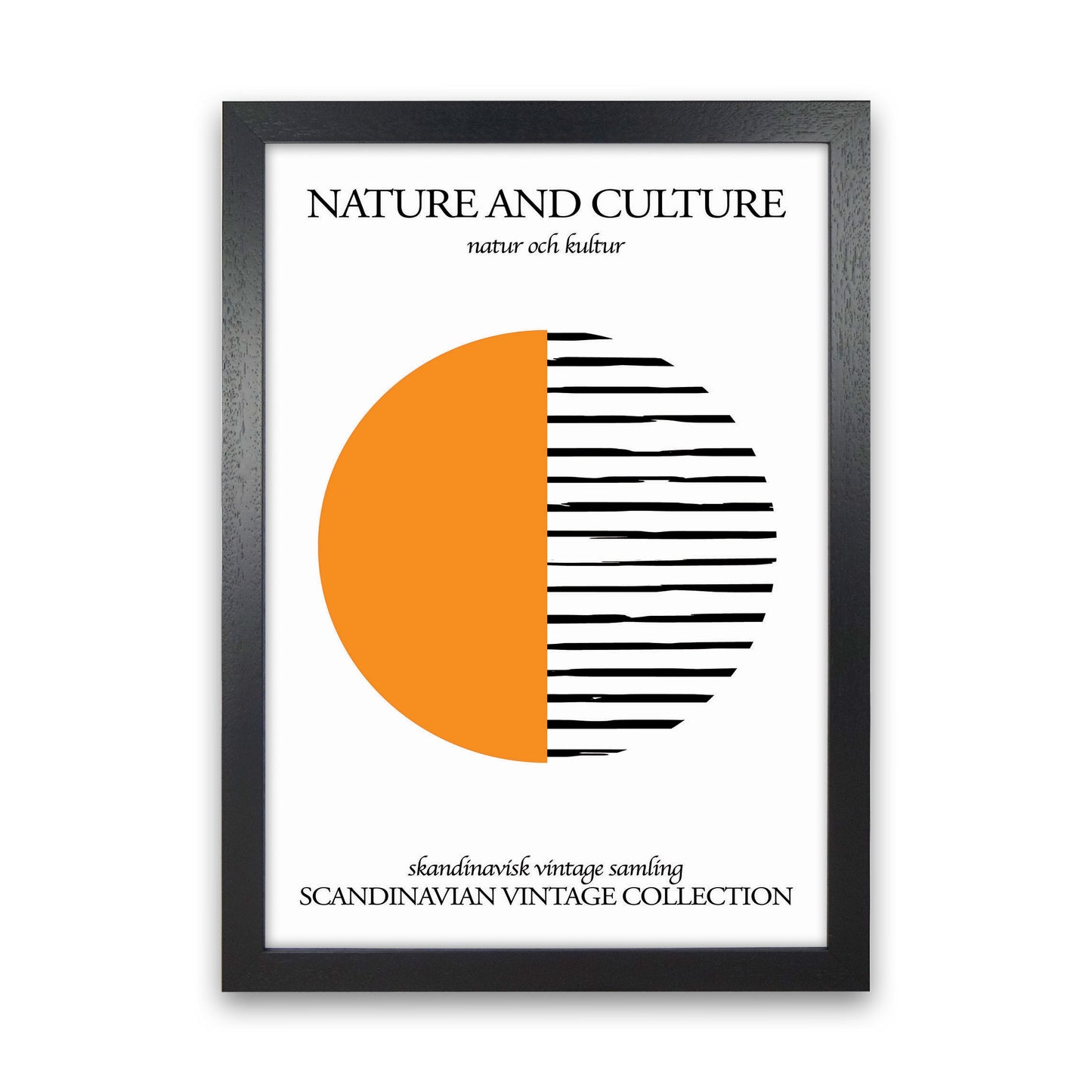 Nature And Culture Scandinavian Collection II Art Print by Jason Stanley Black Grain