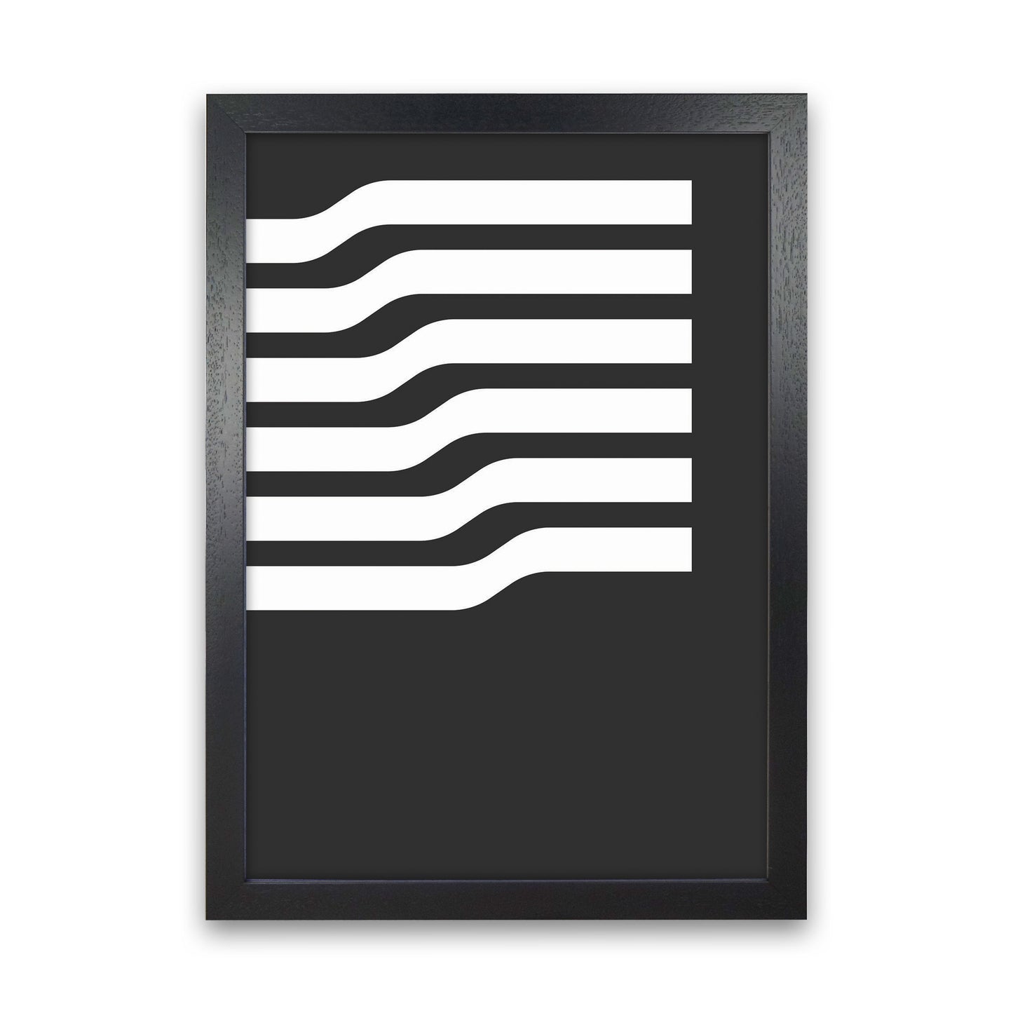 Minimal Geometric Series - 17 Art Print by Jason Stanley Black Grain