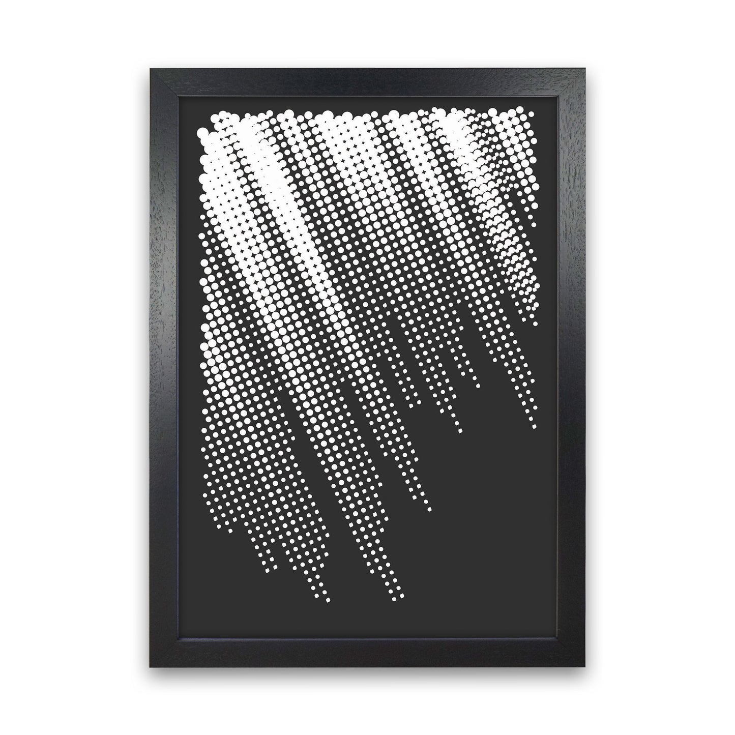 Minimal Geometric Series - 40 Art Print by Jason Stanley Black Grain