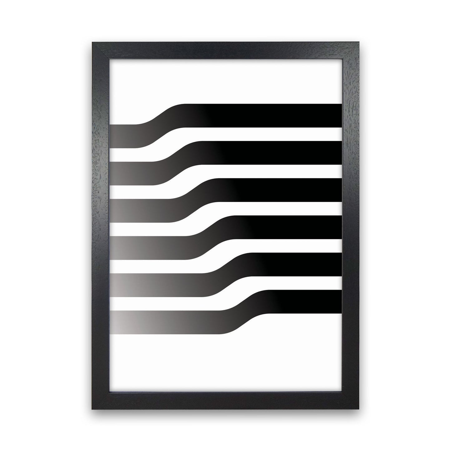 Minimal Geometric Series - 3 Art Print by Jason Stanley Black Grain