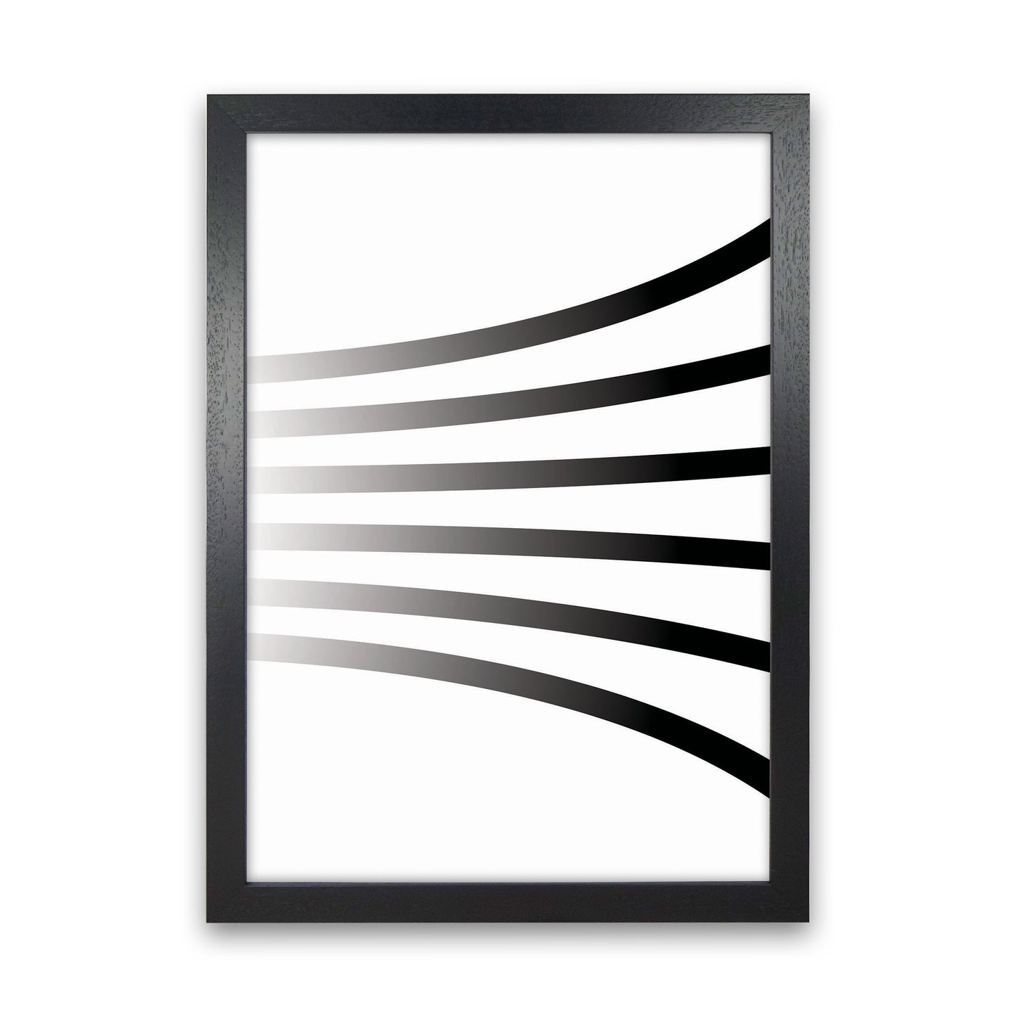 Minimal Geometric Series - 1 Art Print by Jason Stanley Black Grain