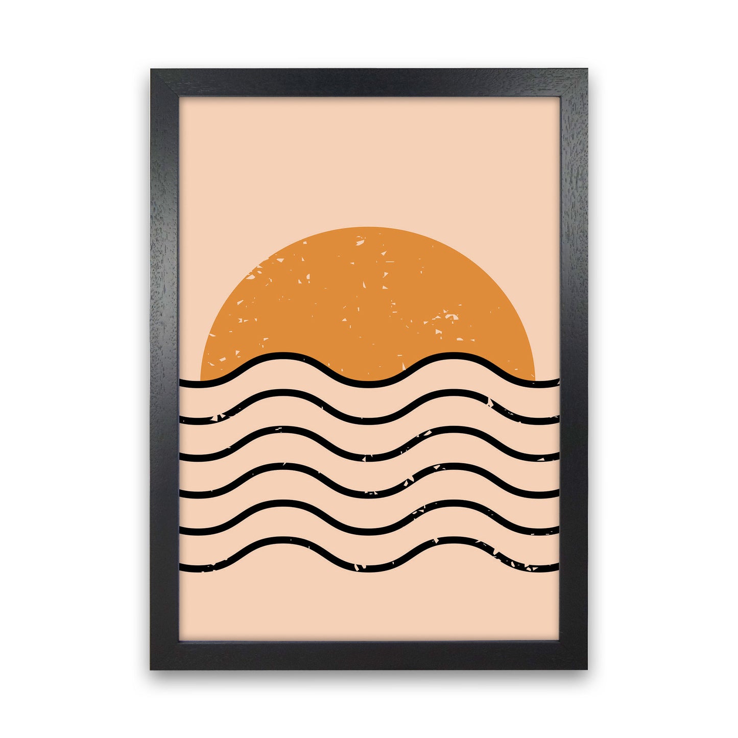 Everything Moves In Waves Art Print by Jason Stanley Black Grain