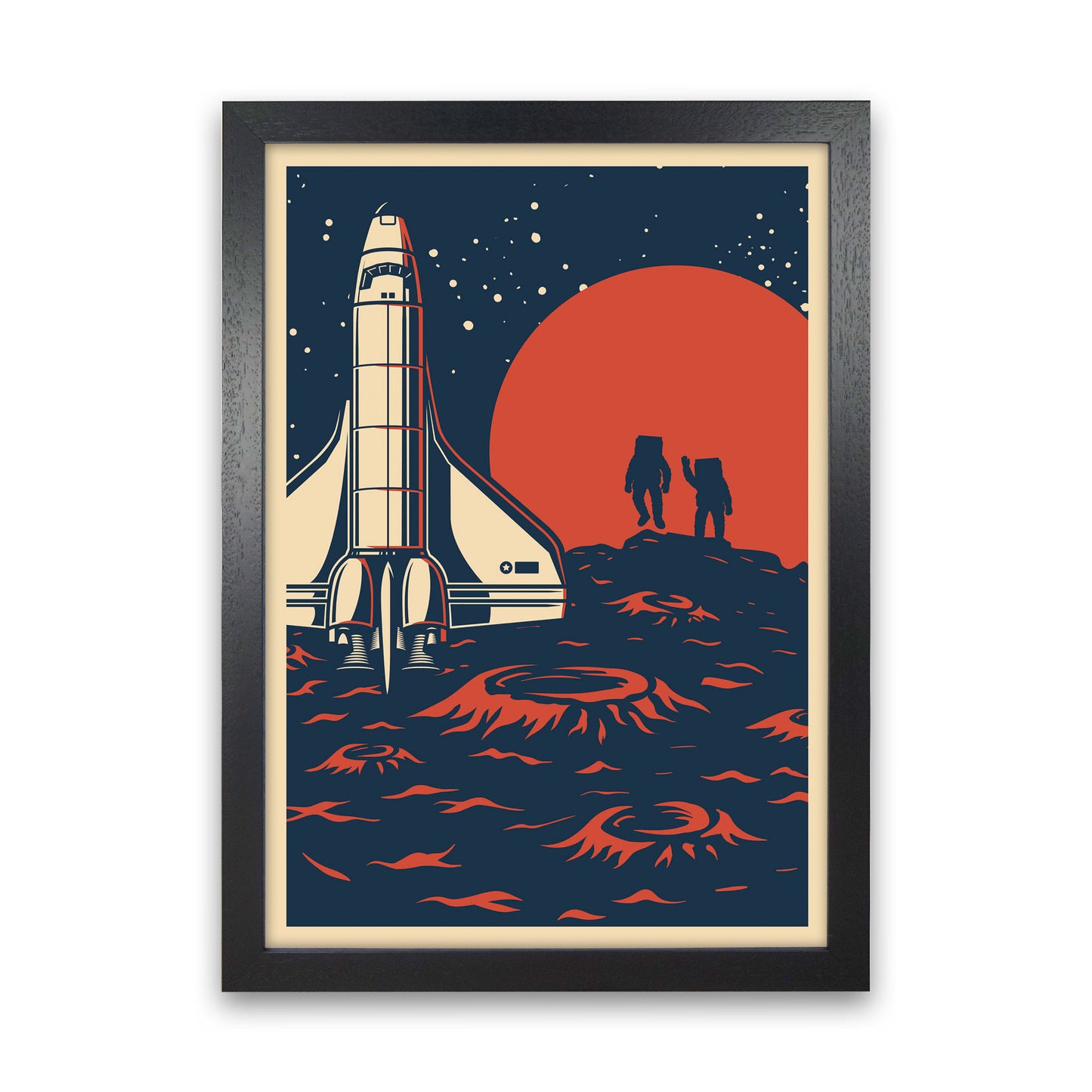 Outer Space Series - #10 Art Print by Jason Stanley Black Grain