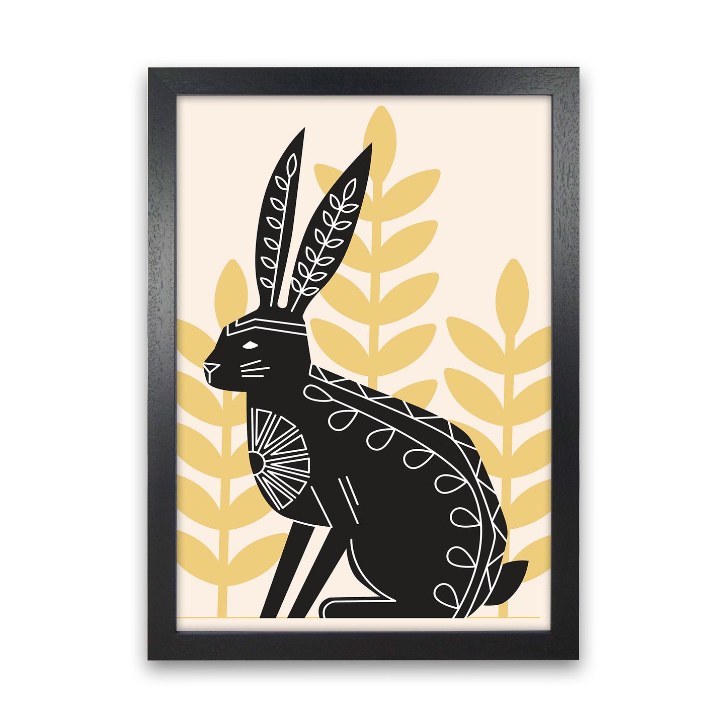 Bunny's Natural Habitat Art Print by Jason Stanley Black Grain