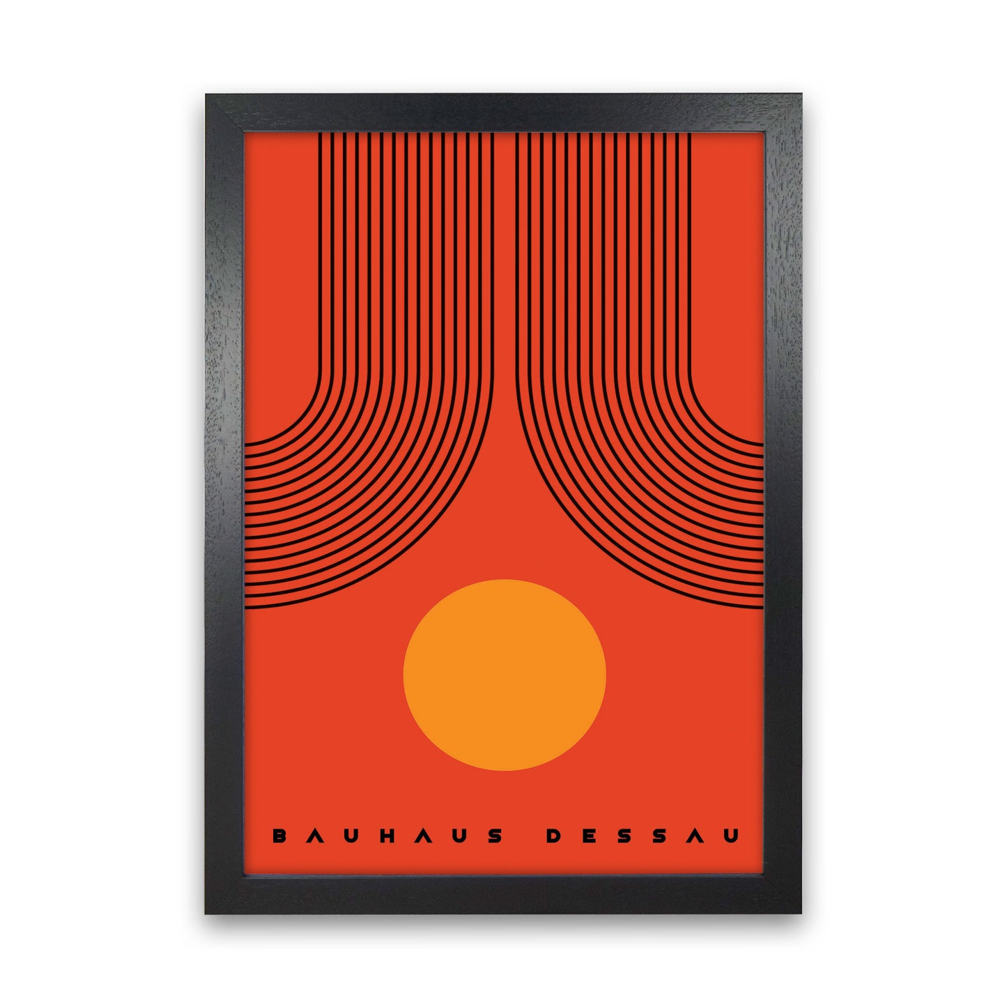 Bauhaus Design IIIIII Art Print by Jason Stanley Black Grain