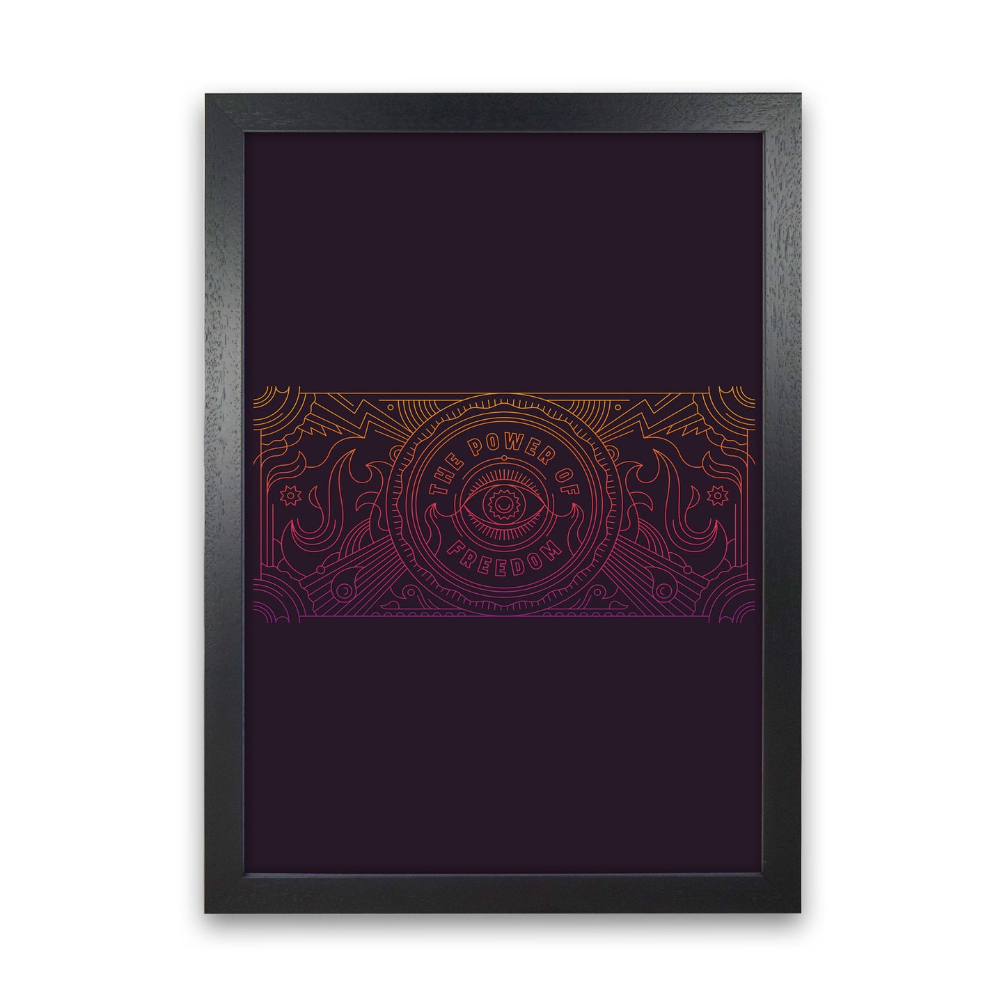 The Power Of Freedom Art Print by Jason Stanley Black Grain