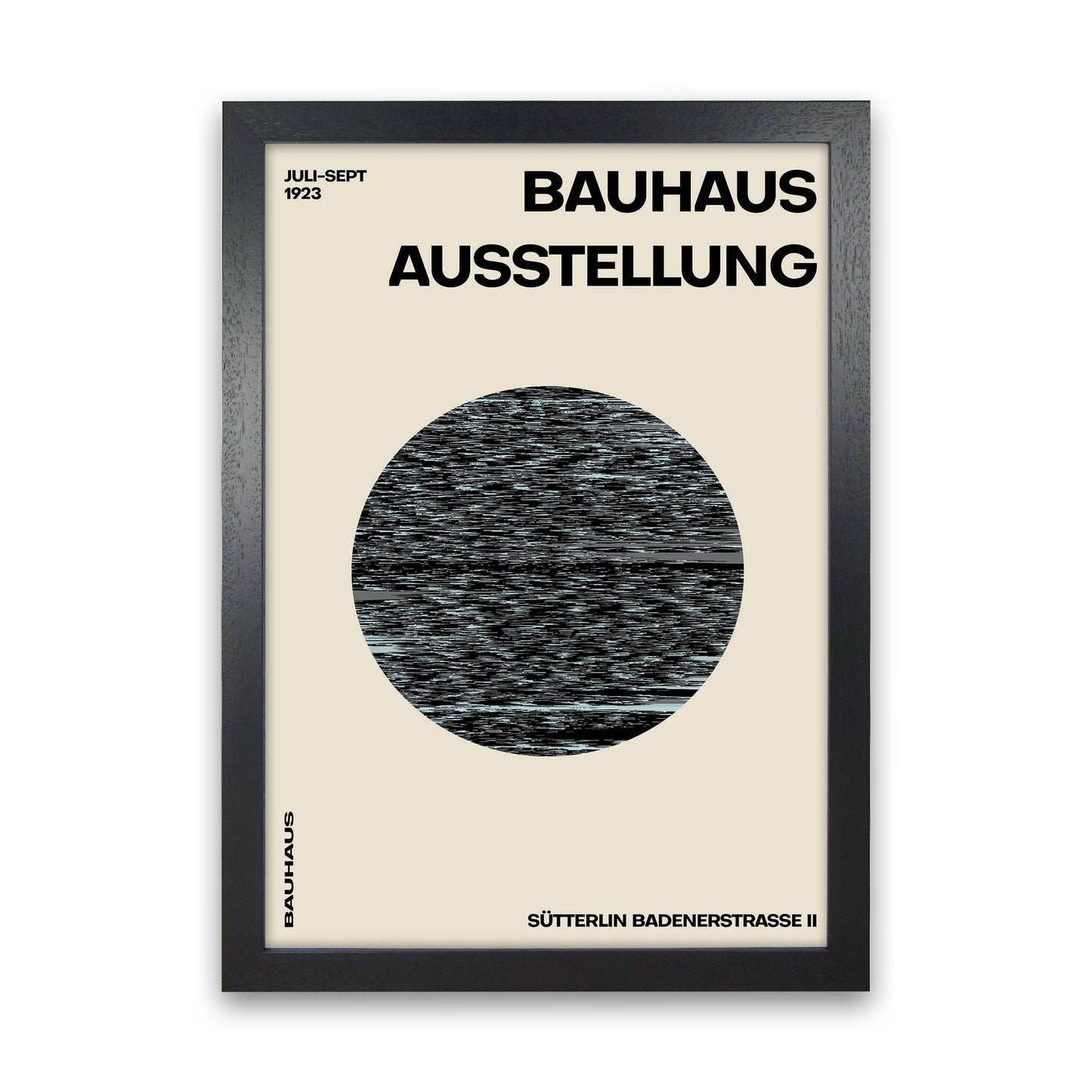 Bauhaus Distortion Art Print by Jason Stanley Black Grain