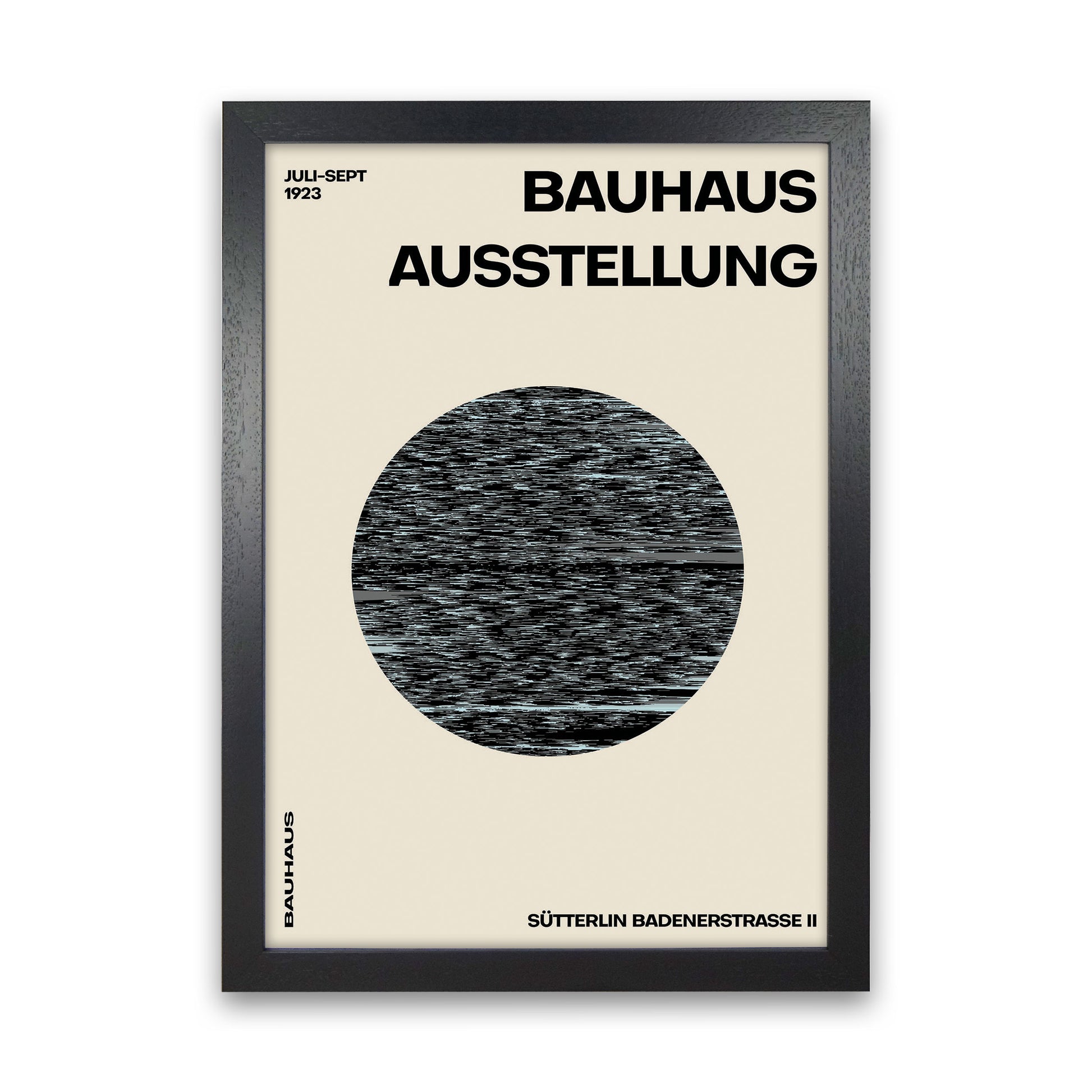 Bauhaus Distortion Art Print by Jason Stanley Black Grain