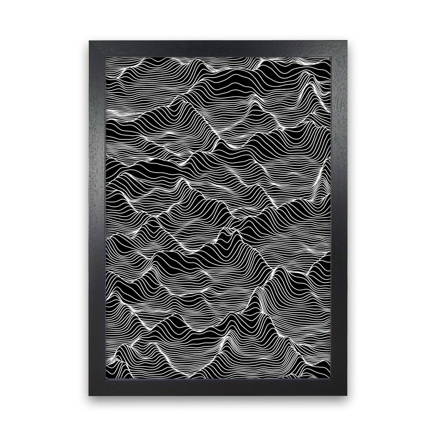 Abstract Mountains Art Print by Jason Stanley Black Grain