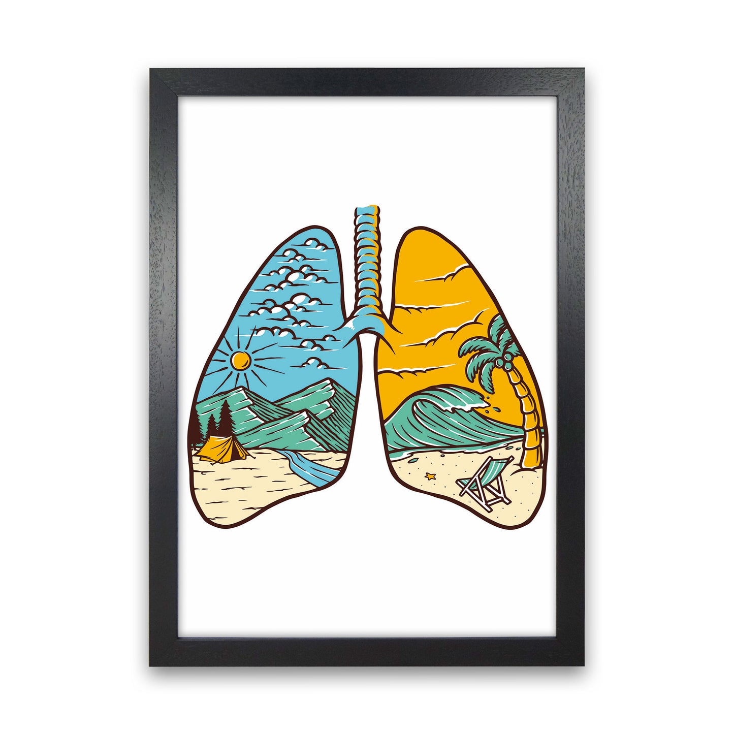 Breathe It All In Art Print by Jason Stanley Black Grain