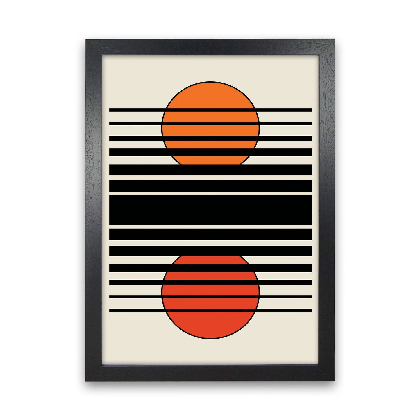 Geometric Suns II Art Print by Jason Stanley Black Grain