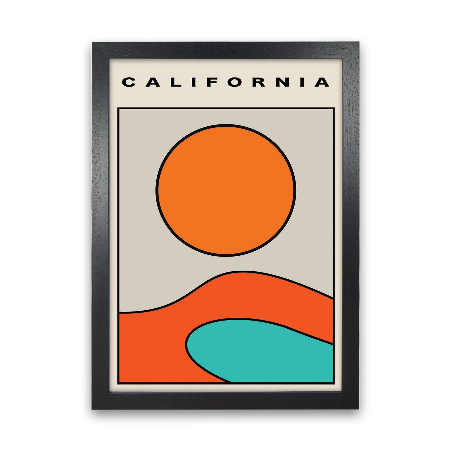 California Vibes! Art Print by Jason Stanley Black Grain
