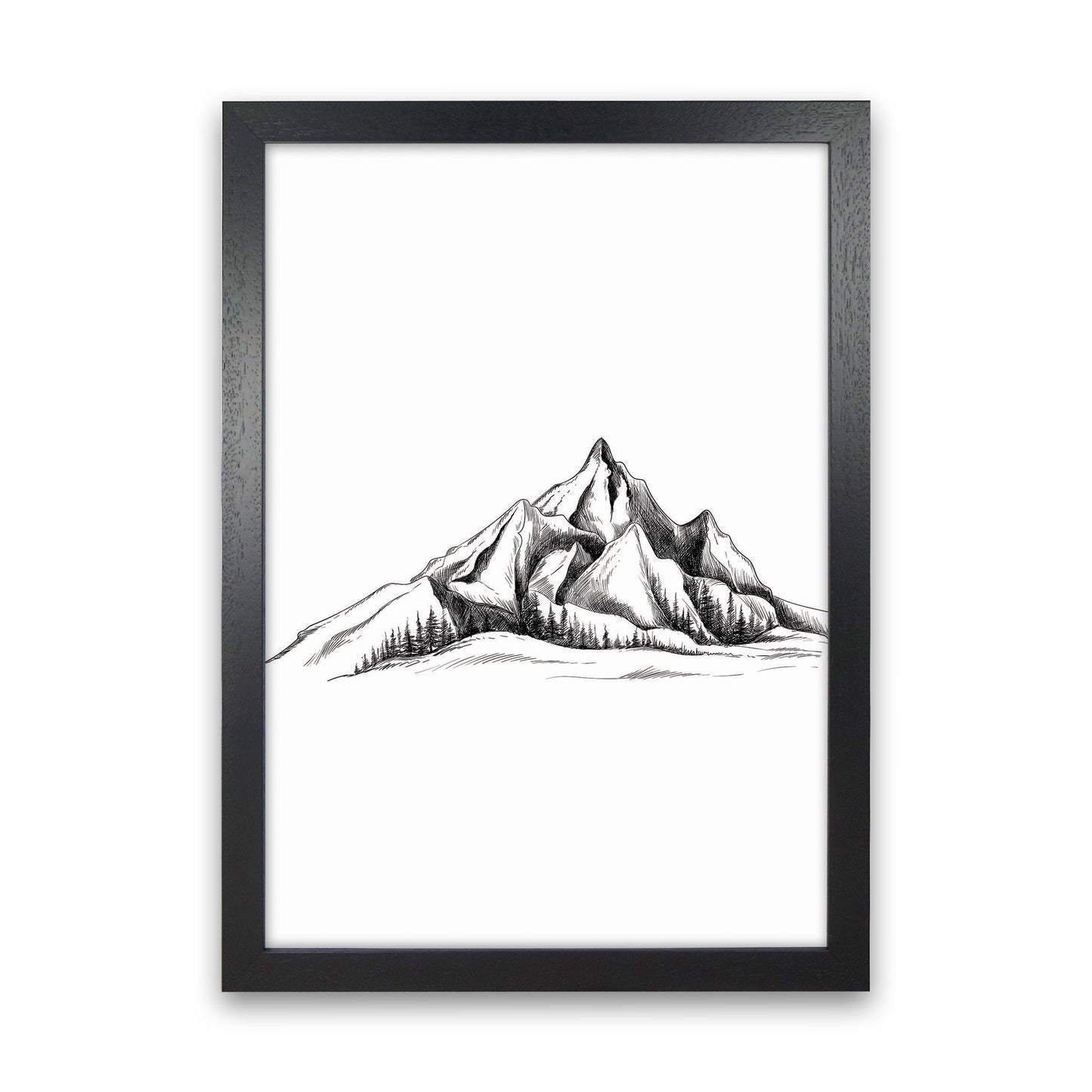 To The Mountains Art Print by Jason Stanley Black Grain