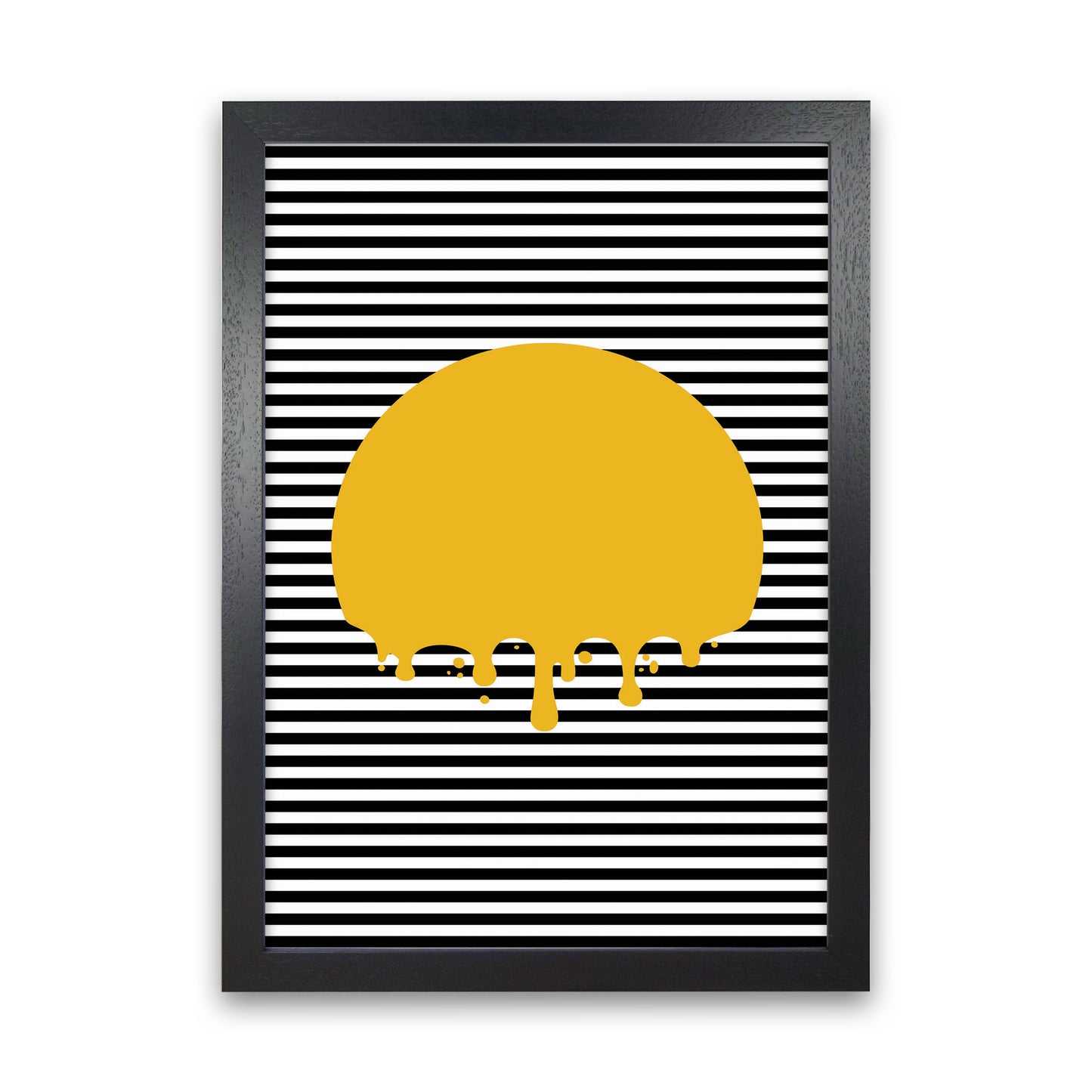 The Melting Sun Art Print by Jason Stanley Black Grain