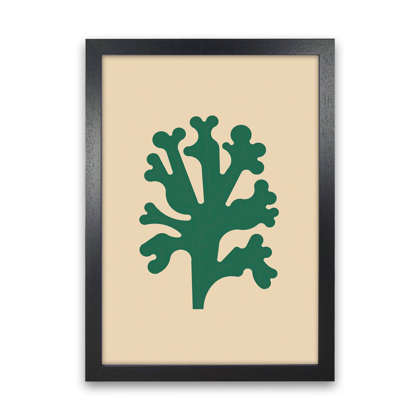 Cutout Seaweed Art Print by Jason Stanley Black Grain