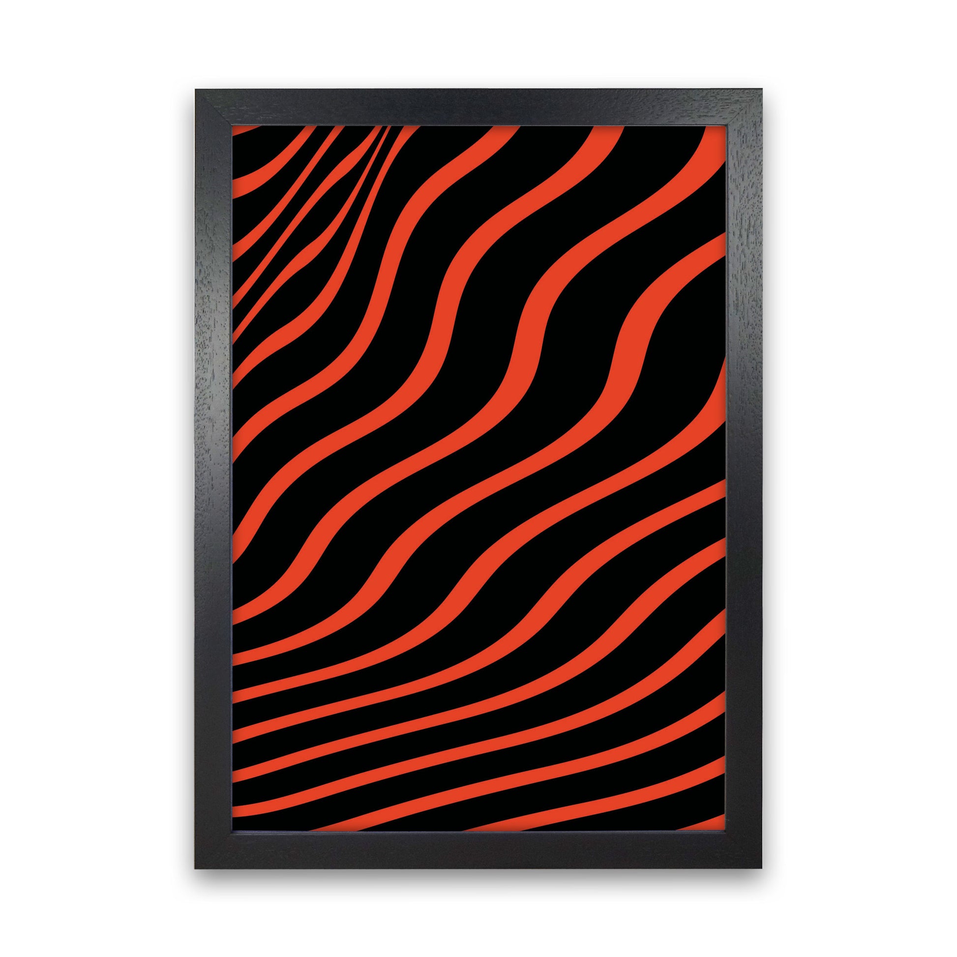 Red Vibes Art Print by Jason Stanley Black Grain