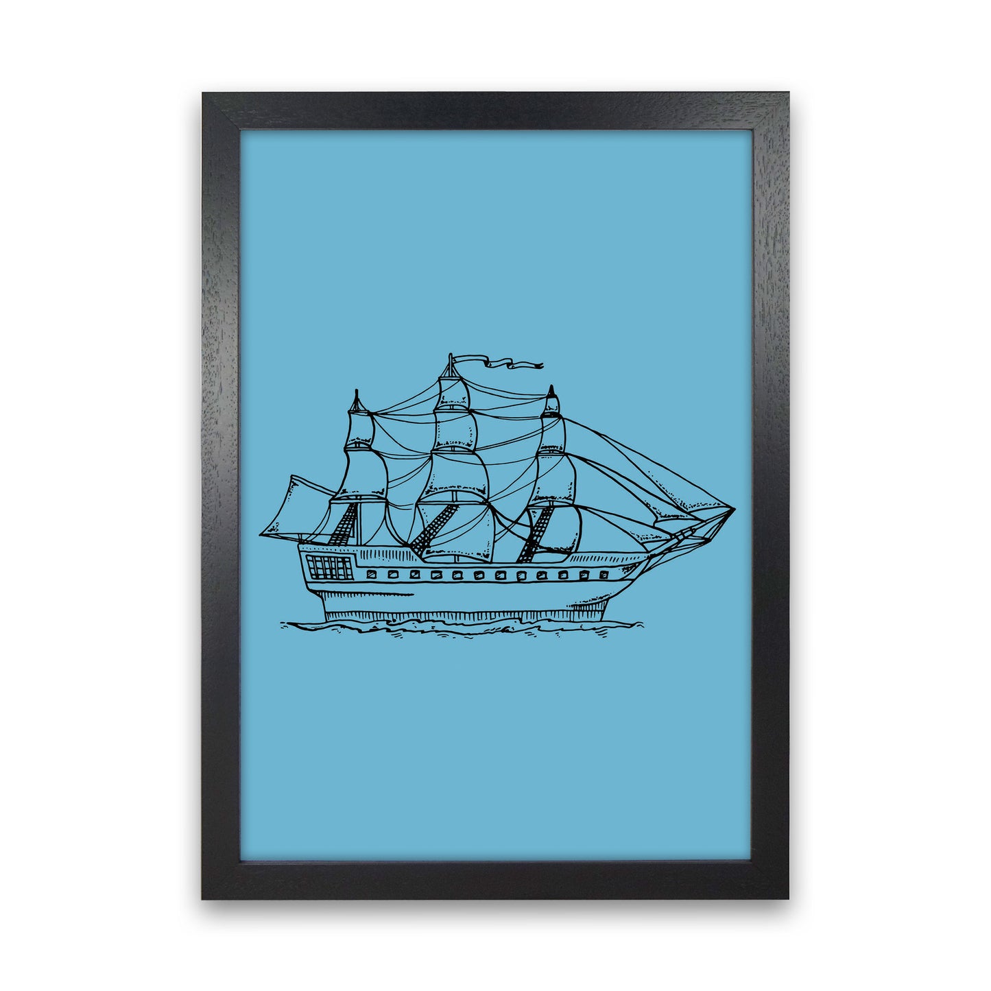 Above Sea Art Print by Jason Stanley Black Grain