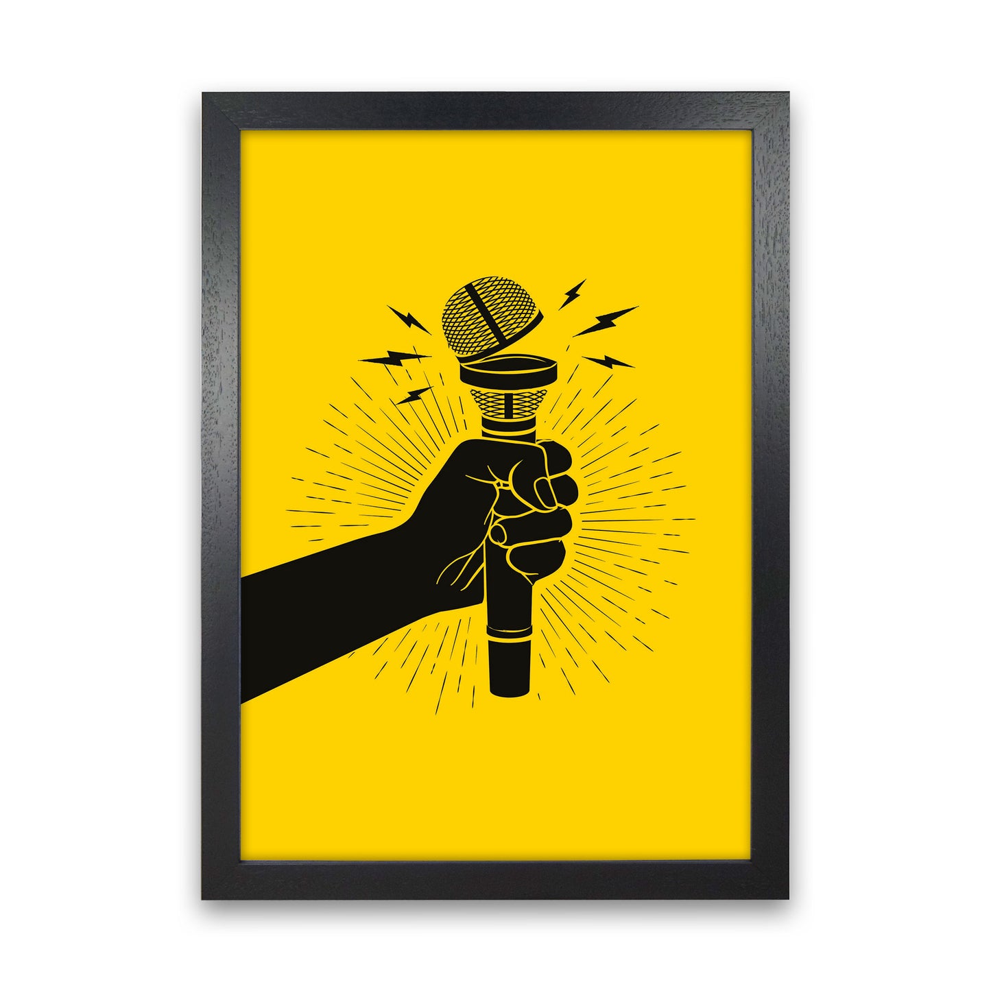 Speak Up! Art Print by Jason Stanley Black Grain