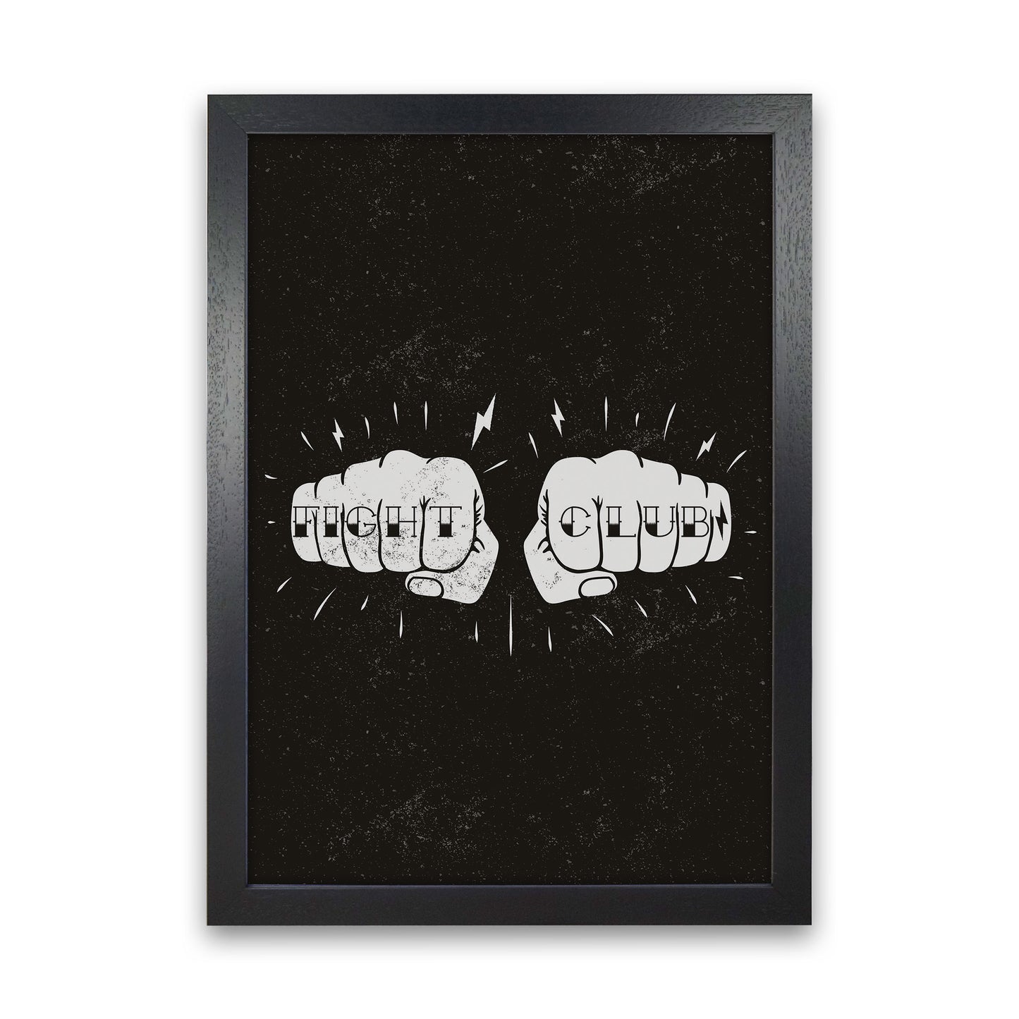 Fight Club Art Print by Jason Stanley Black Grain