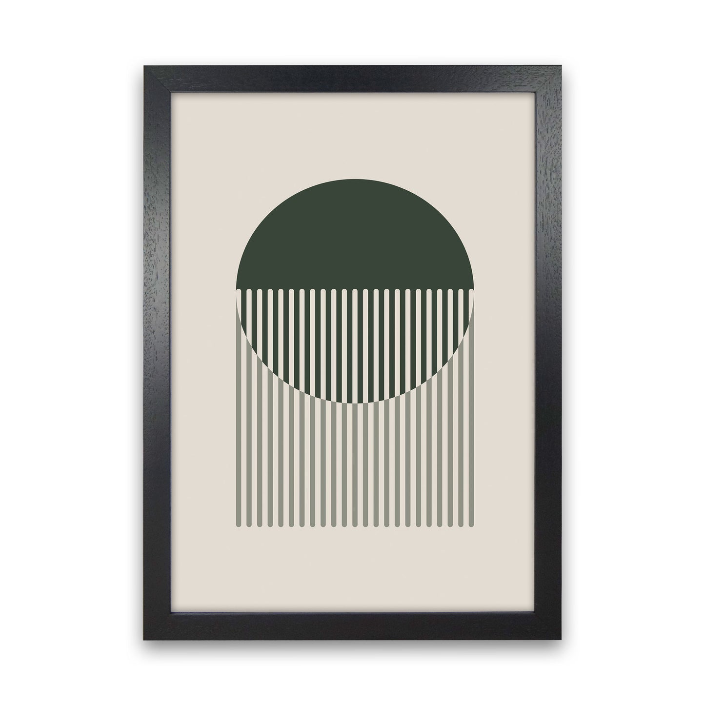 Minimal Abstract Circles IIII Art Print by Jason Stanley Black Grain
