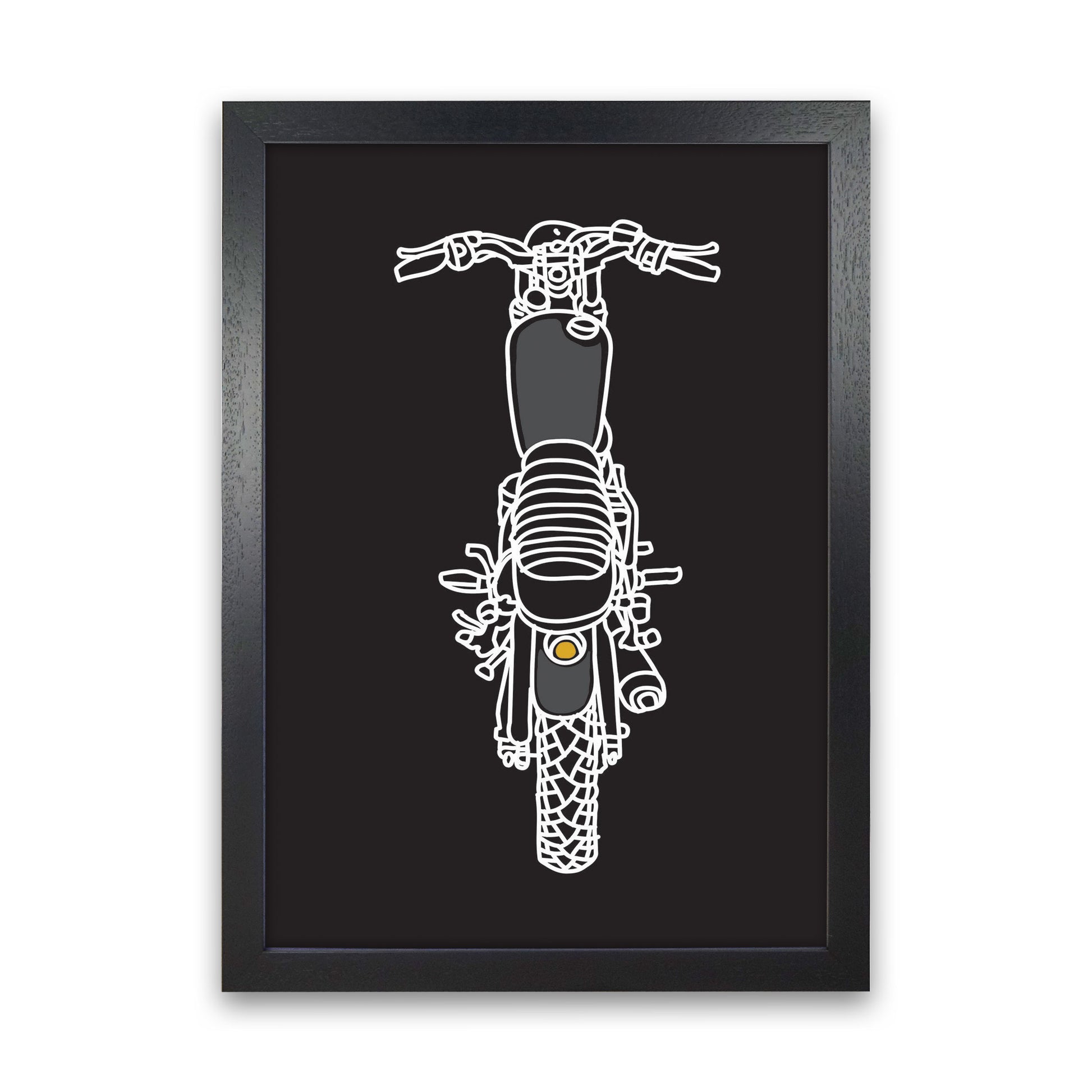 Let's Ride! Art Print by Jason Stanley Black Grain