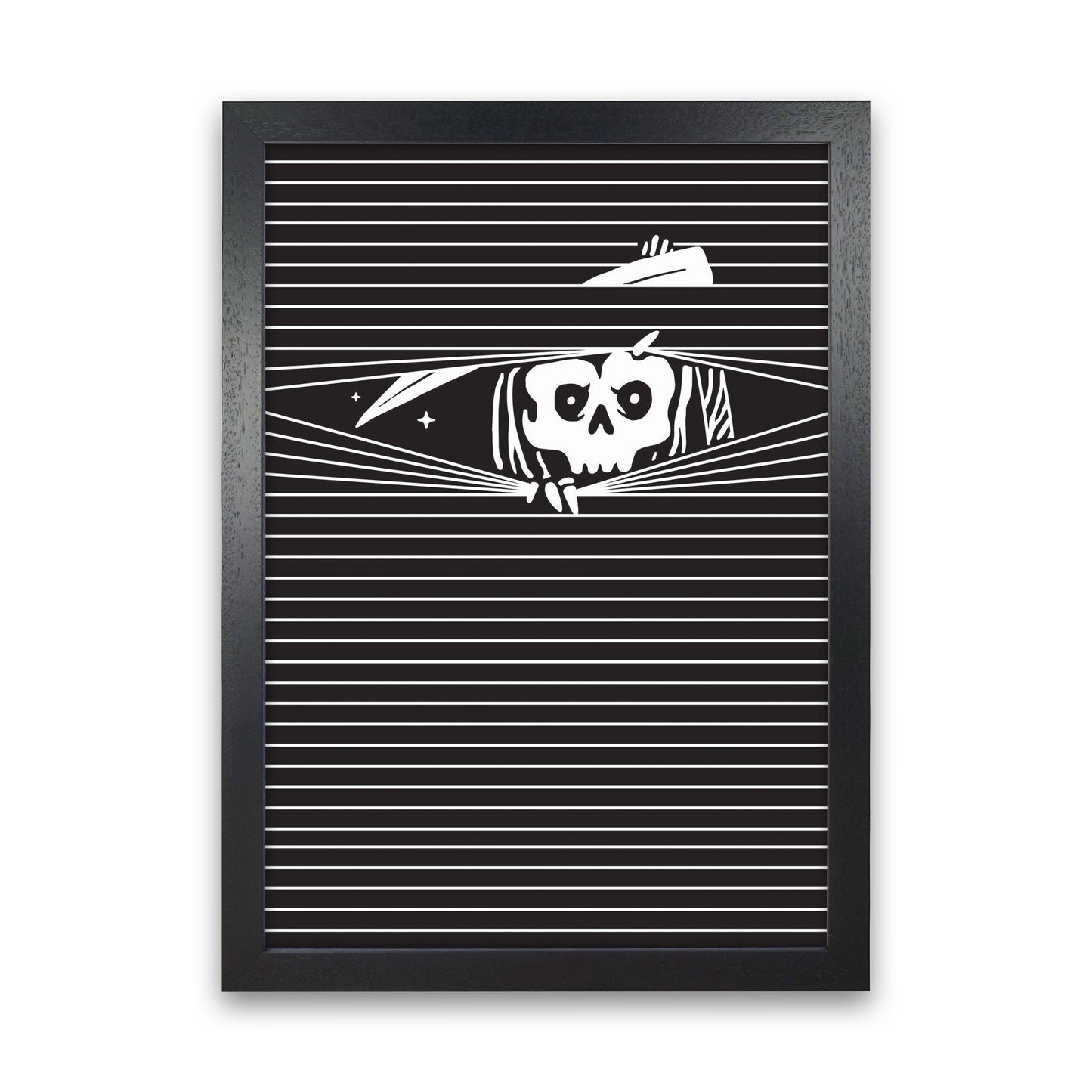 The Grim Reaper Art Print by Jason Stanley Black Grain