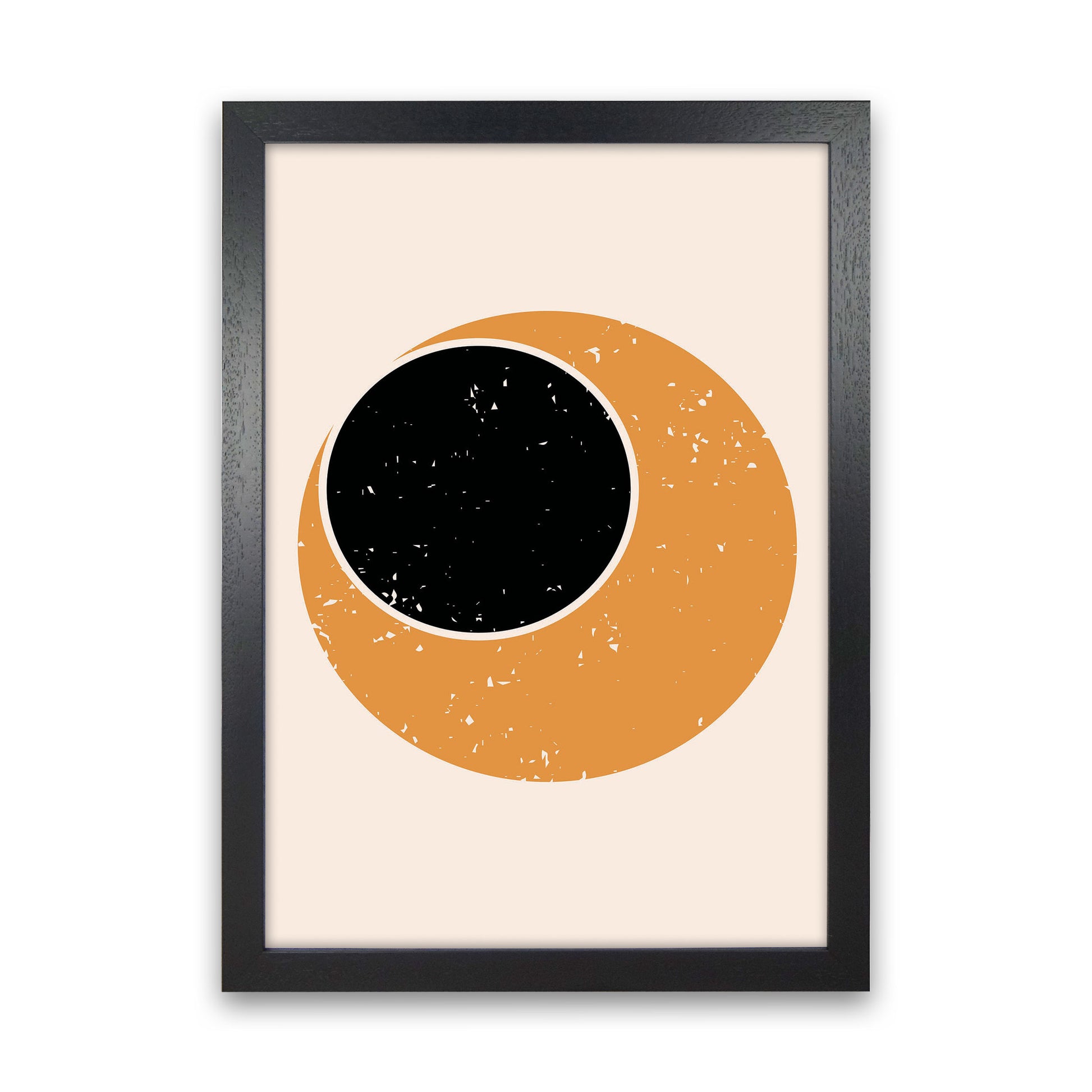 Abstract Contemporary Sun Art Print by Jason Stanley Black Grain