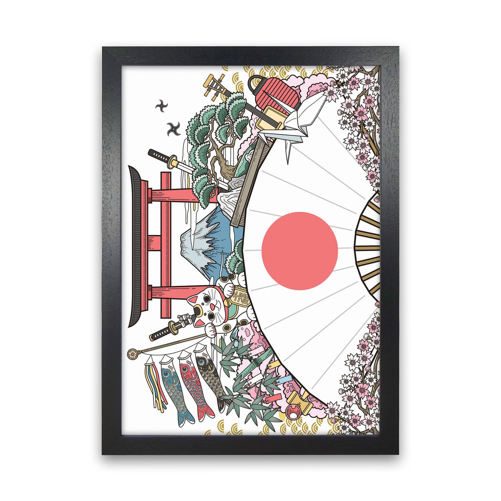 All Japan Has To Offer Art Print by Jason Stanley Black Grain