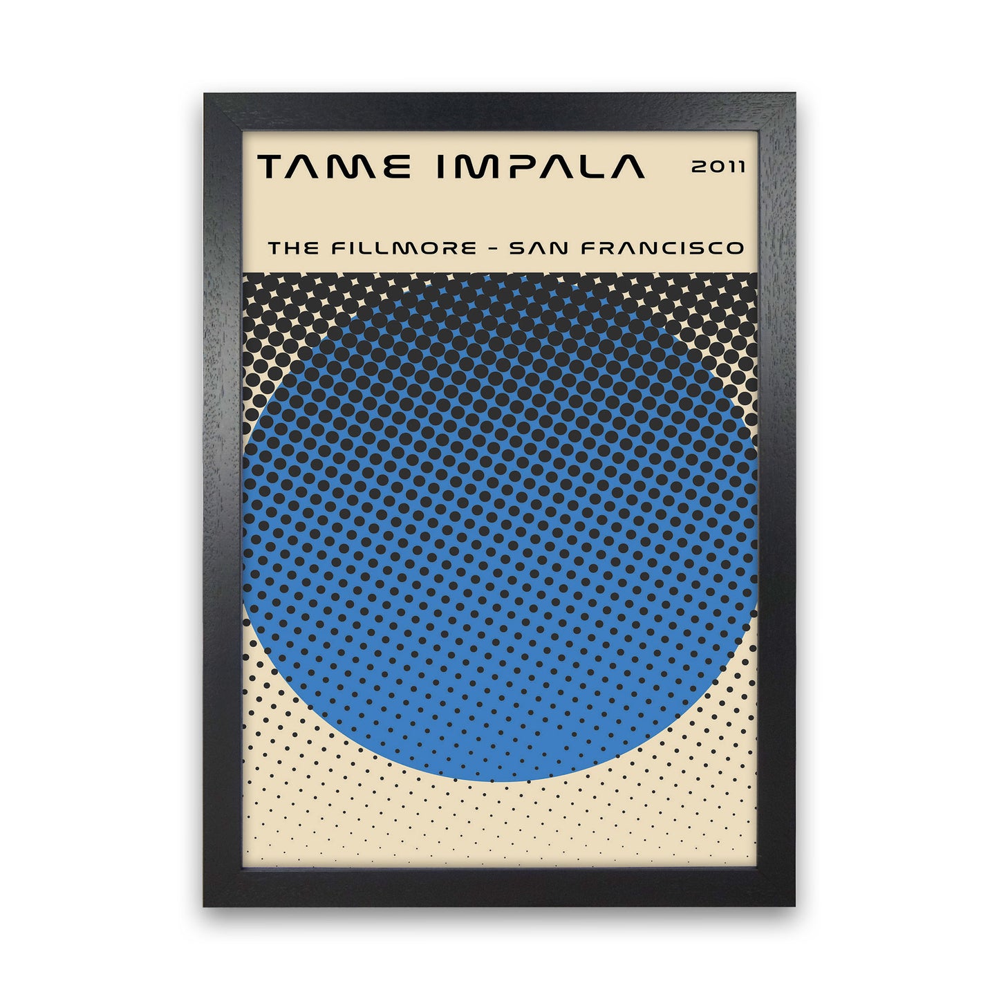 Tame Impala Live In San Francisco Art Print by Jason Stanley Black Grain