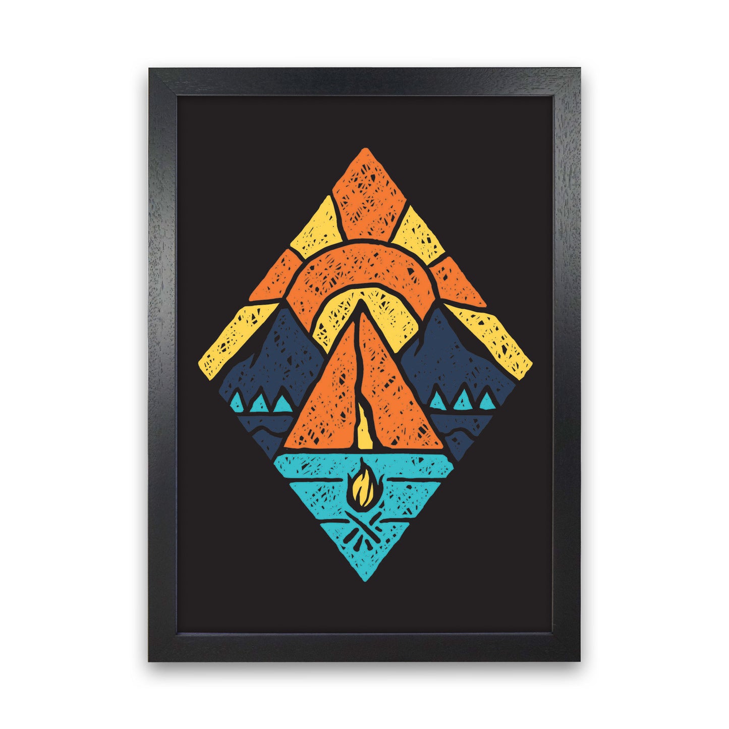 Adventure Is Here Art Print by Jason Stanley Black Grain