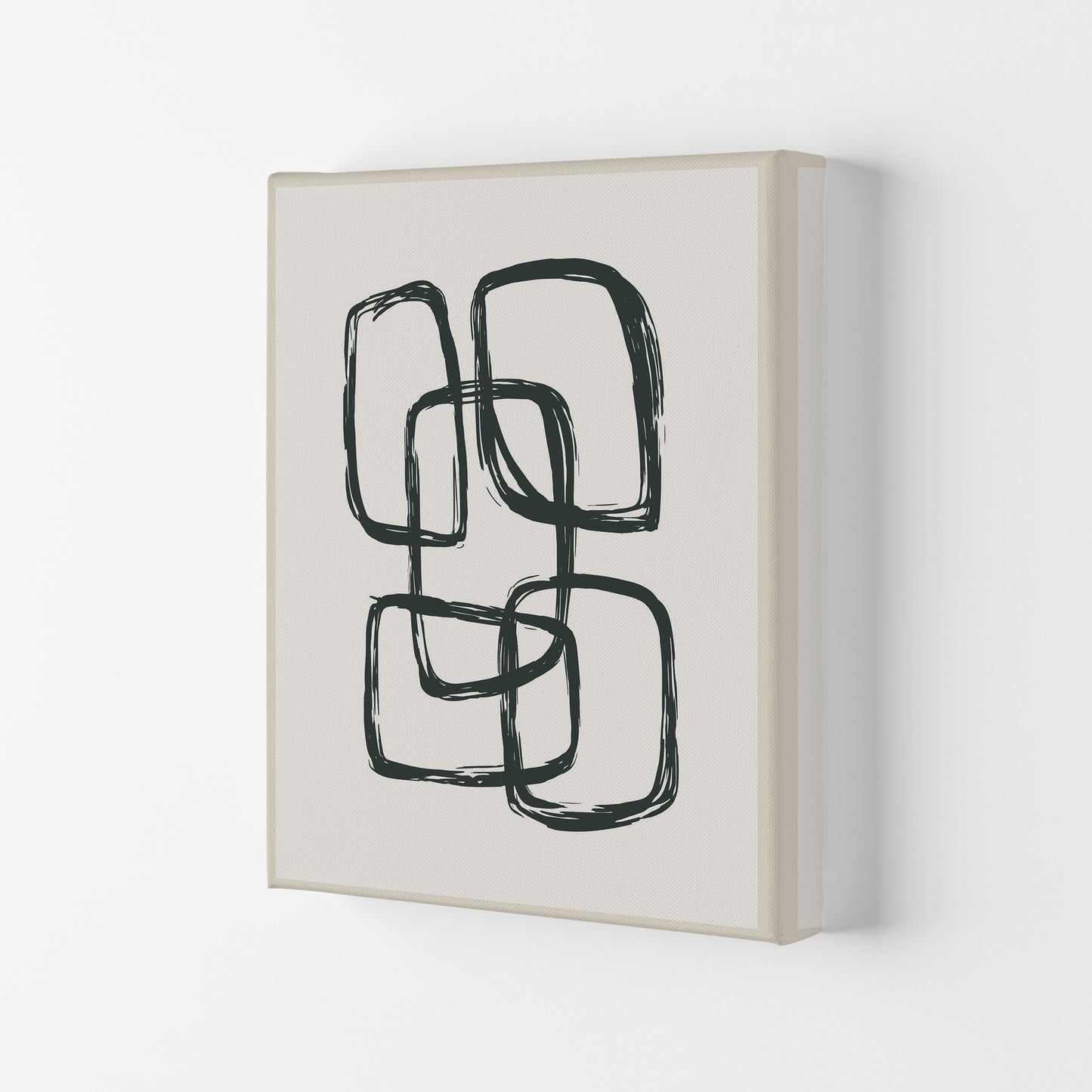 Modern Abstract Shapes 3 Art Print by Jason Stanley Canvas