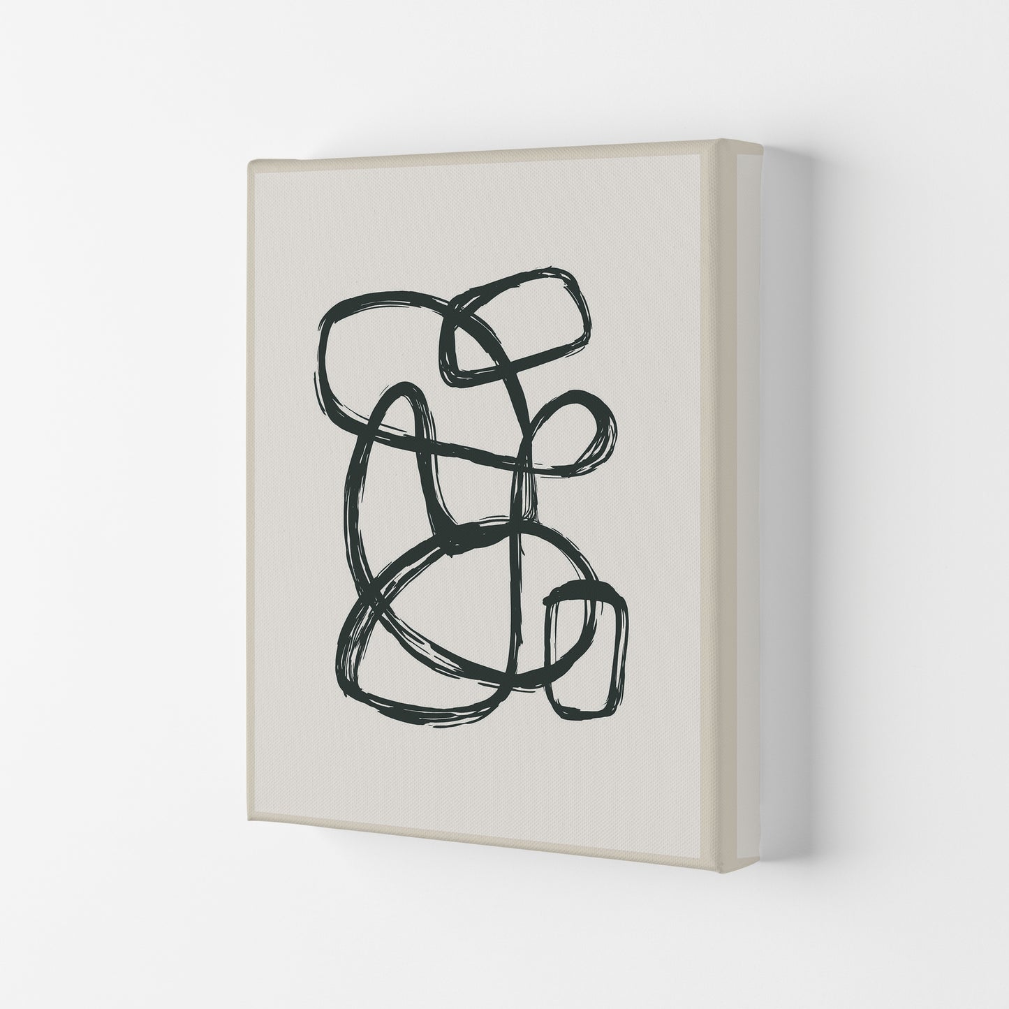 Modern Abstract Shapes 1 Art Print by Jason Stanley Canvas