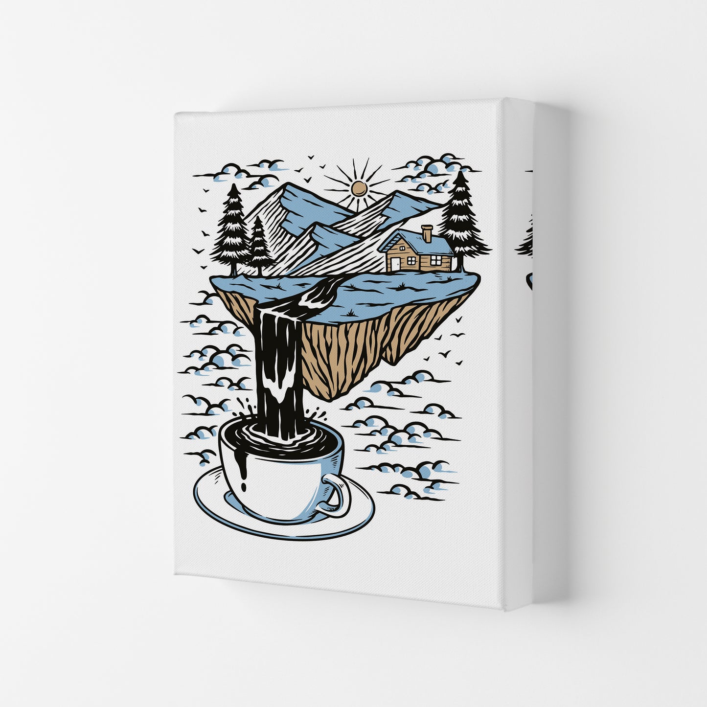 The River Flows Art Print by Jason Stanley Canvas