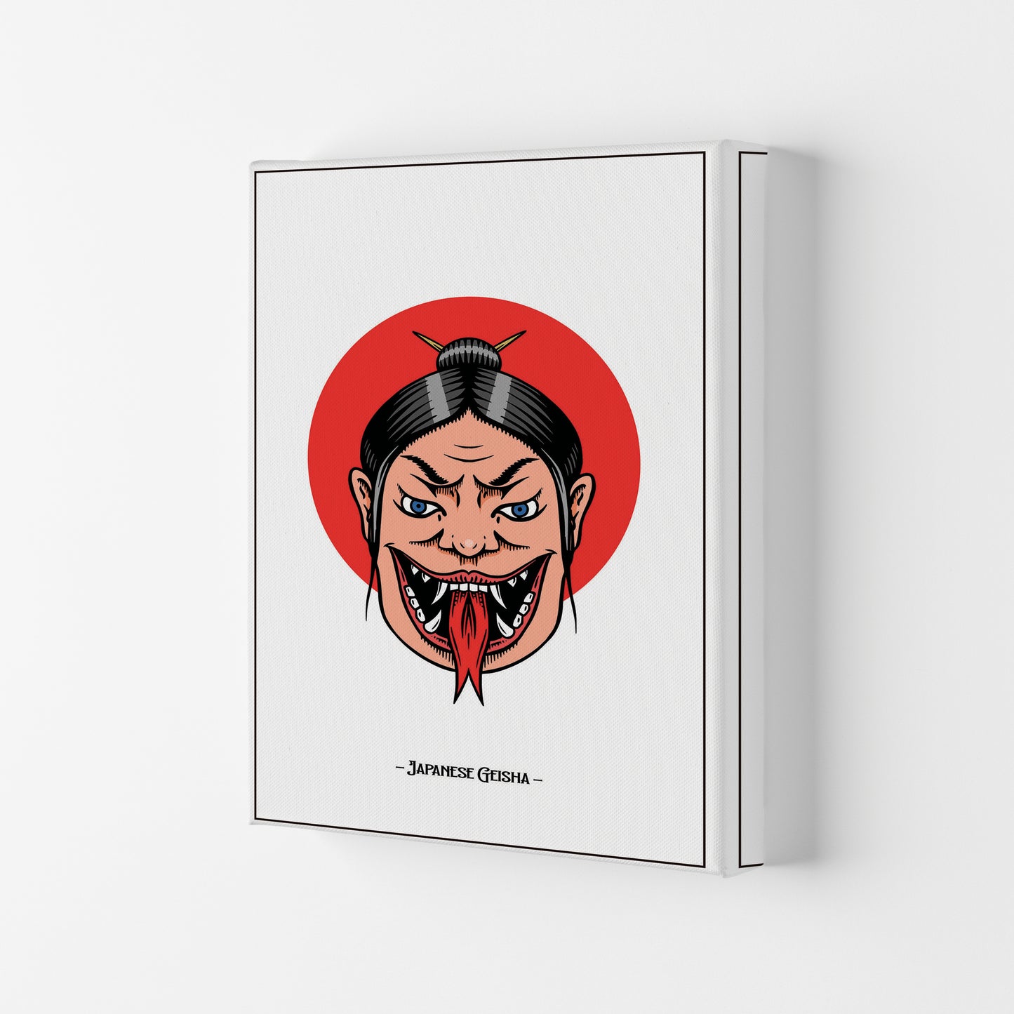 Japanese Geisha Art Print by Jason Stanley Canvas