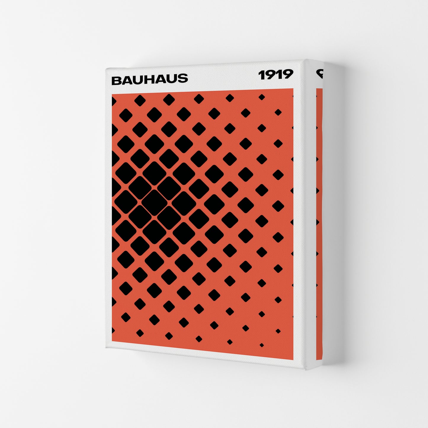 Bauhaus 1919 Red Art Print by Jason Stanley Canvas