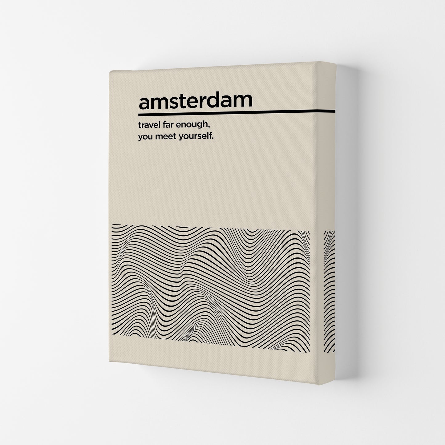 Amsterdam Travel Art Print by Jason Stanley Canvas