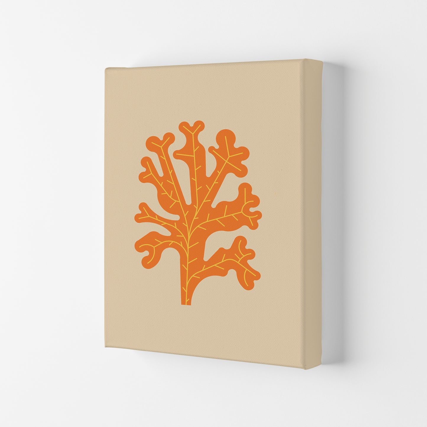 Orange Seaweed Art Print by Jason Stanley Canvas