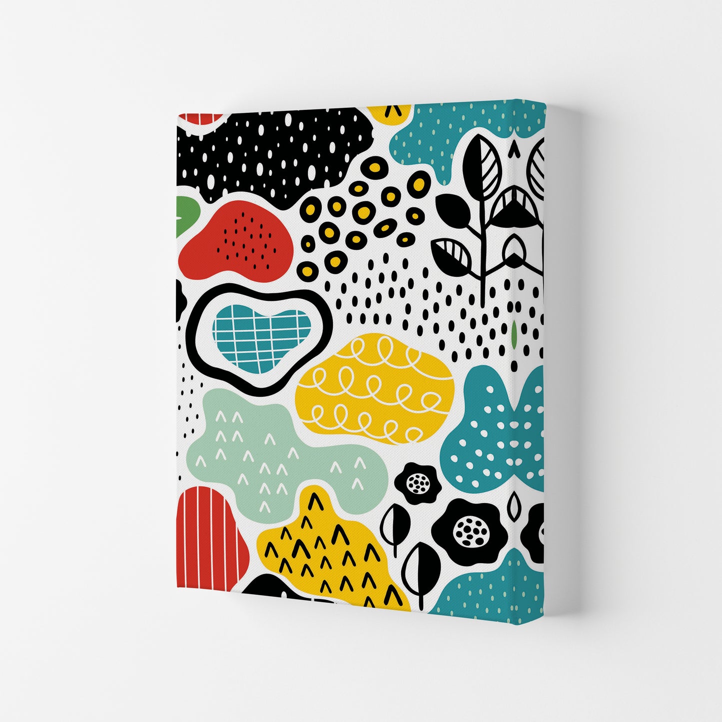 Nature Doodle Art Print by Jason Stanley Canvas