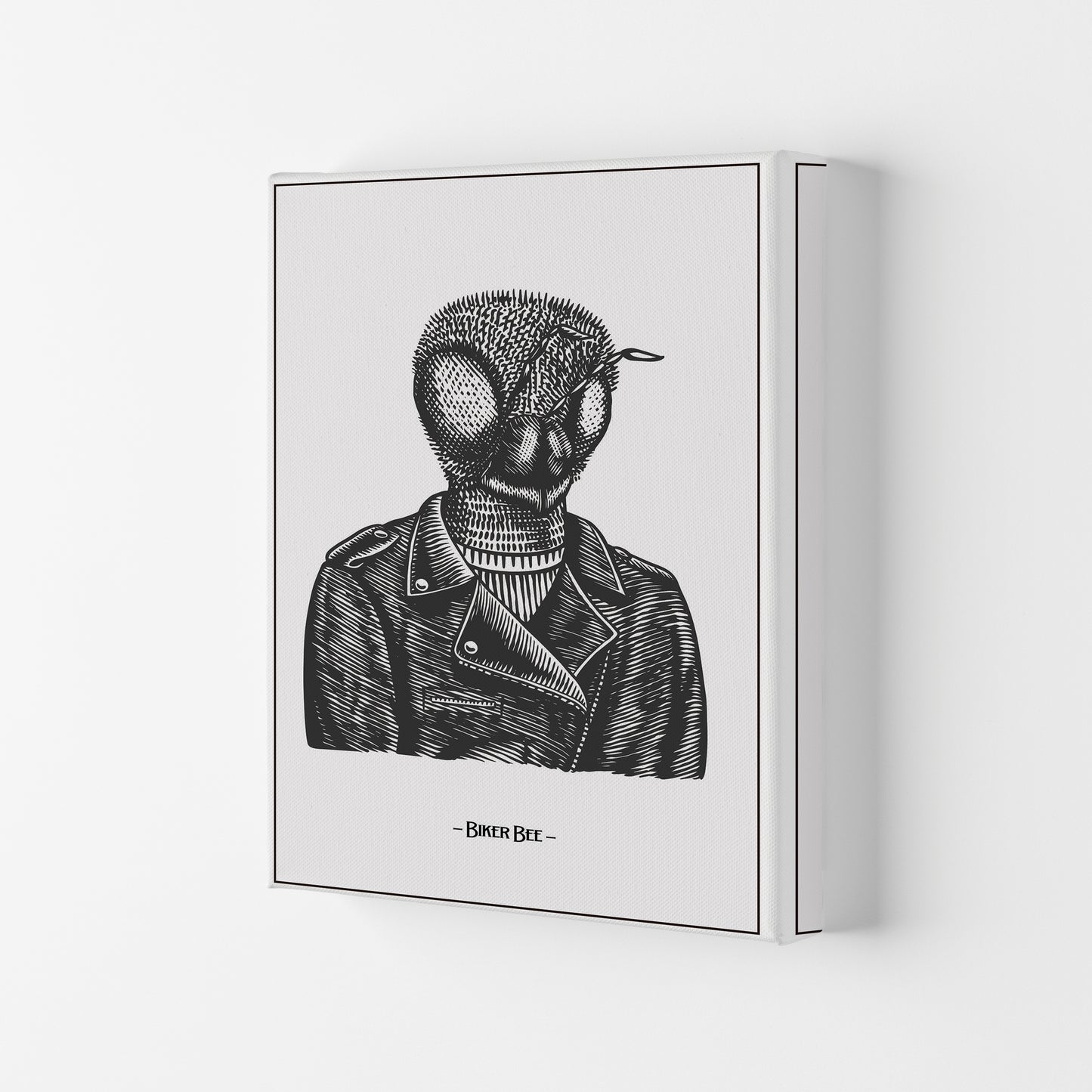 The Biker Bee Art Print by Jason Stanley Canvas