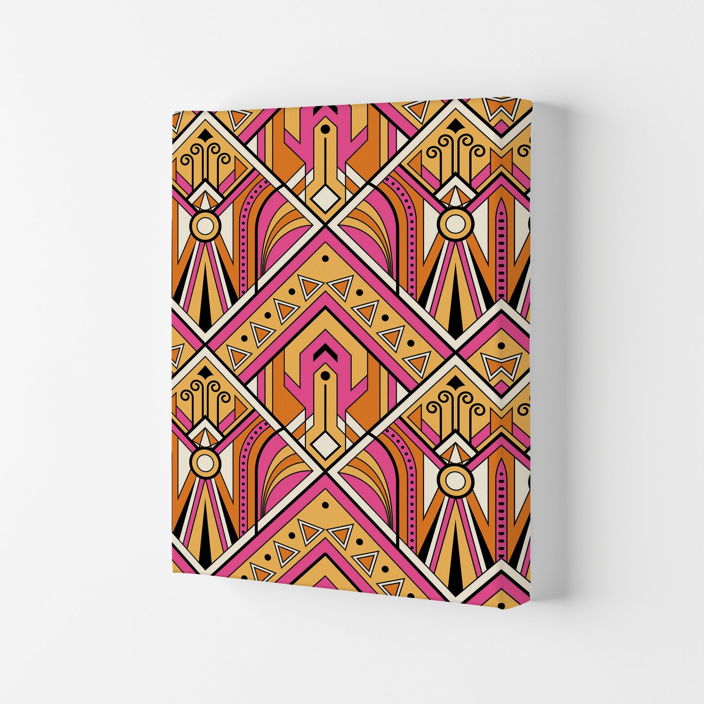 Pink Patterns Art Print by Jason Stanley Canvas