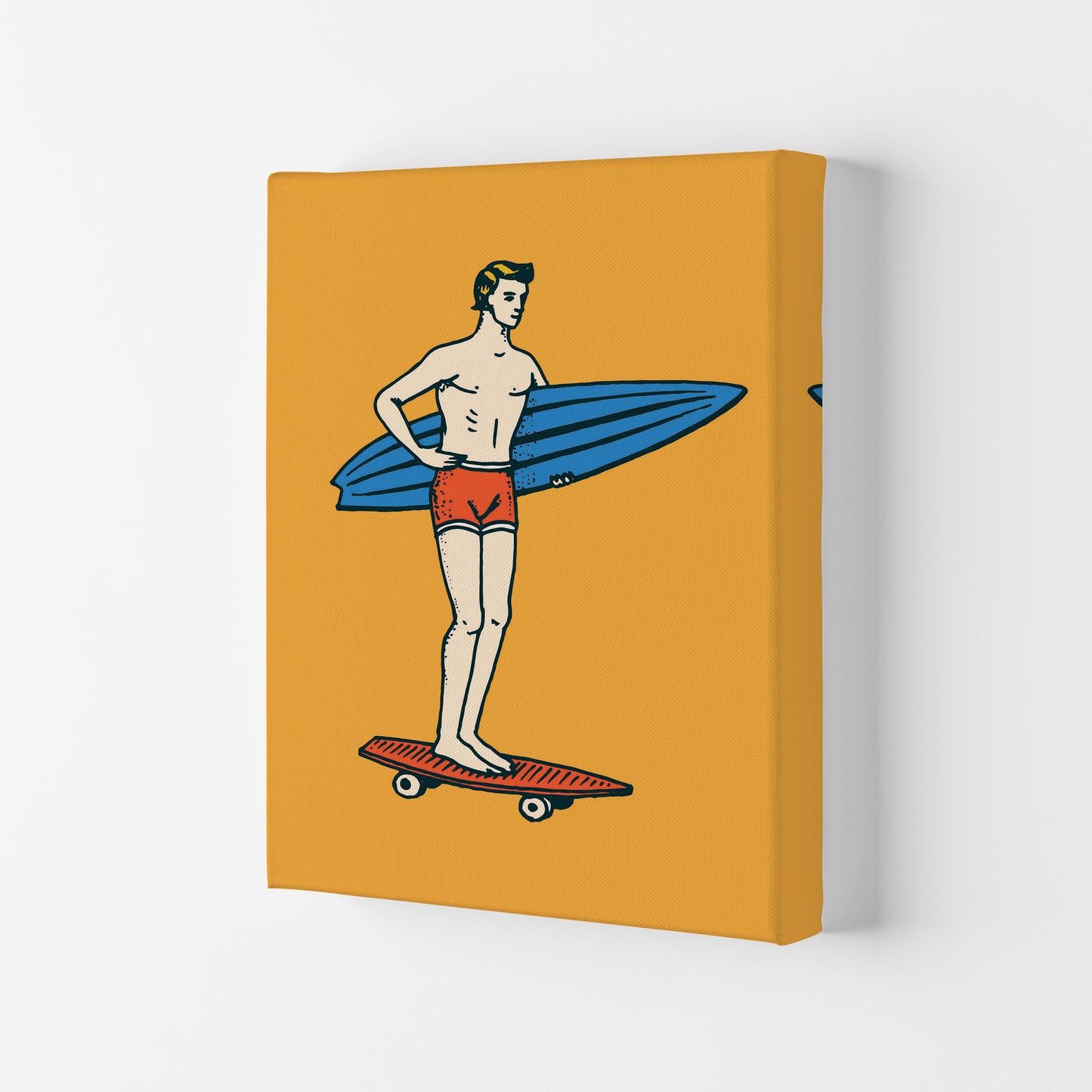 Gone Surfin' Art Print by Jason Stanley Canvas