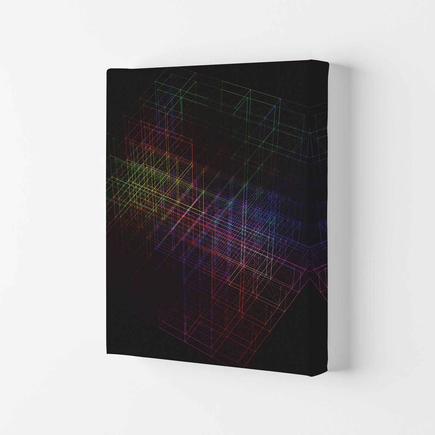 Laser Cube Art Print by Jason Stanley Canvas