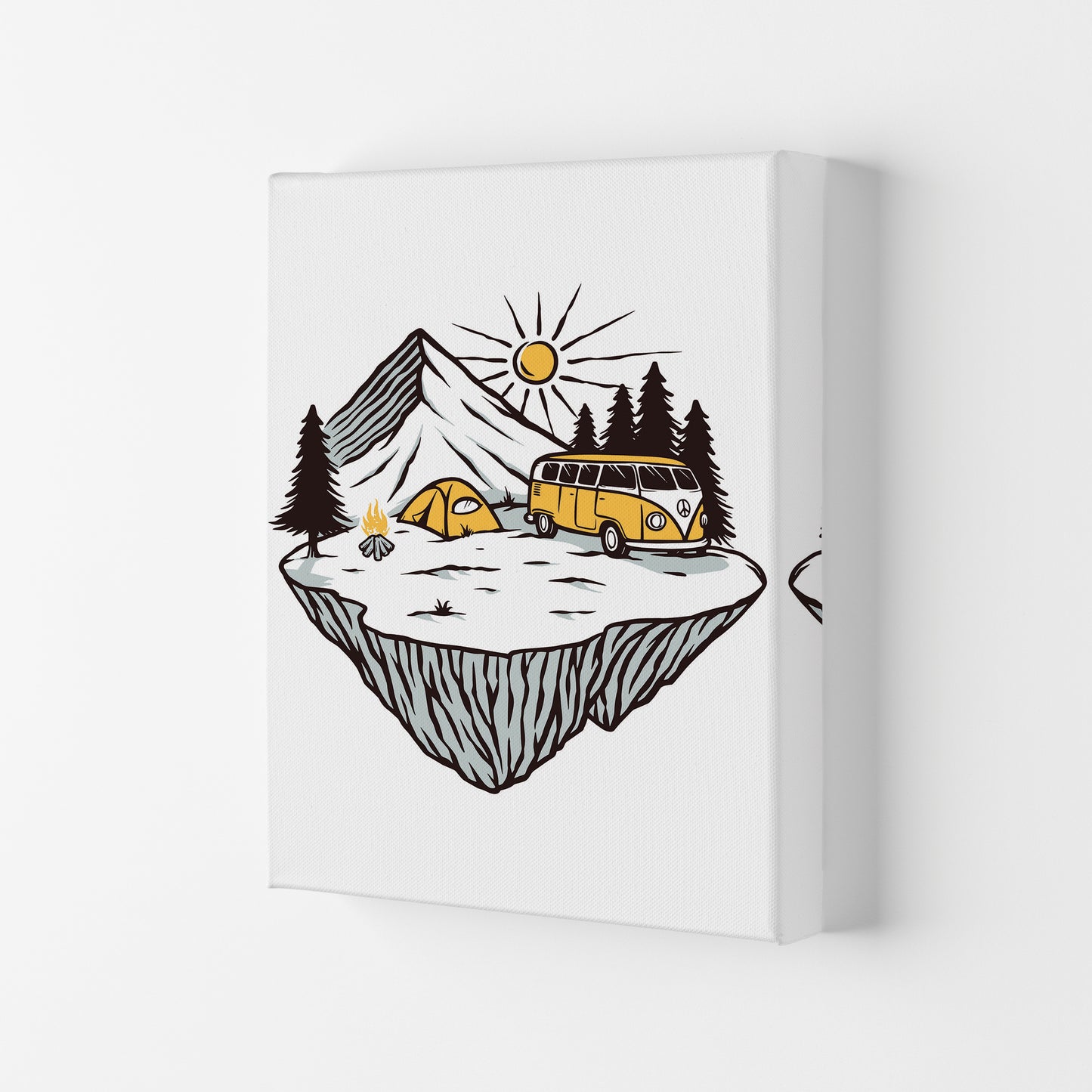 Camp Vibes Art Print by Jason Stanley Canvas