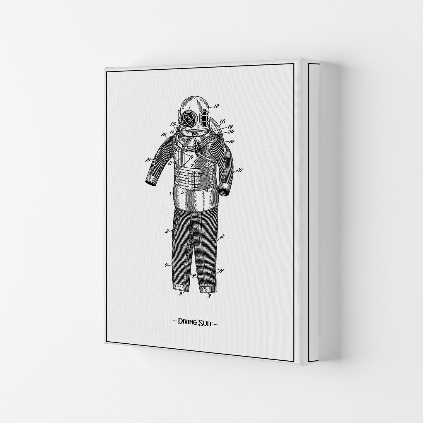 Diving Suit Art Print by Jason Stanley Canvas