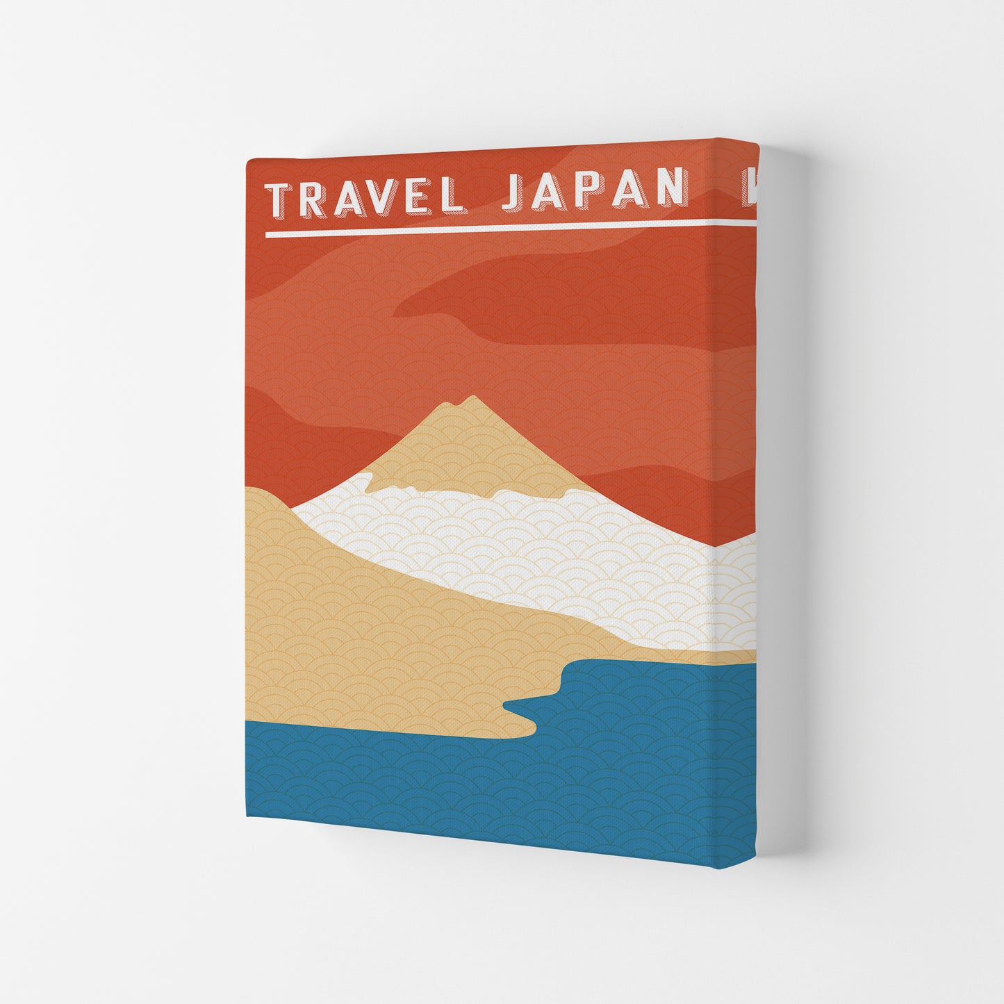 Traval Japan Minimilism II Art Print by Jason Stanley Canvas
