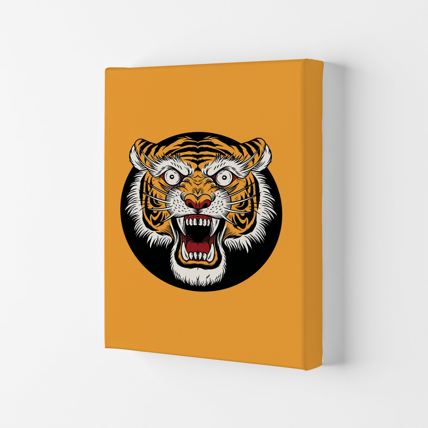Vintage Tiger Art Print by Jason Stanley Canvas