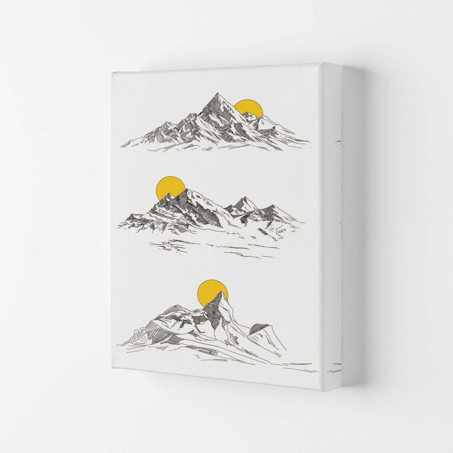 Sunny Mountains Art Print by Jason Stanley Canvas