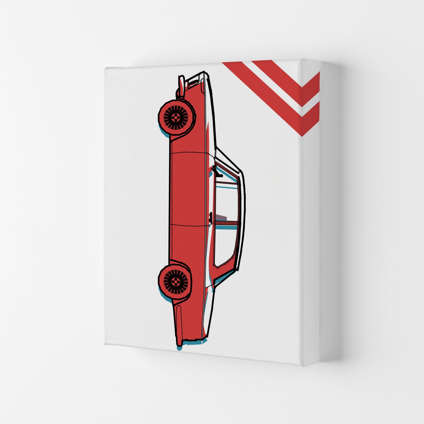 Red Car Art Print by Jason Stanley Canvas