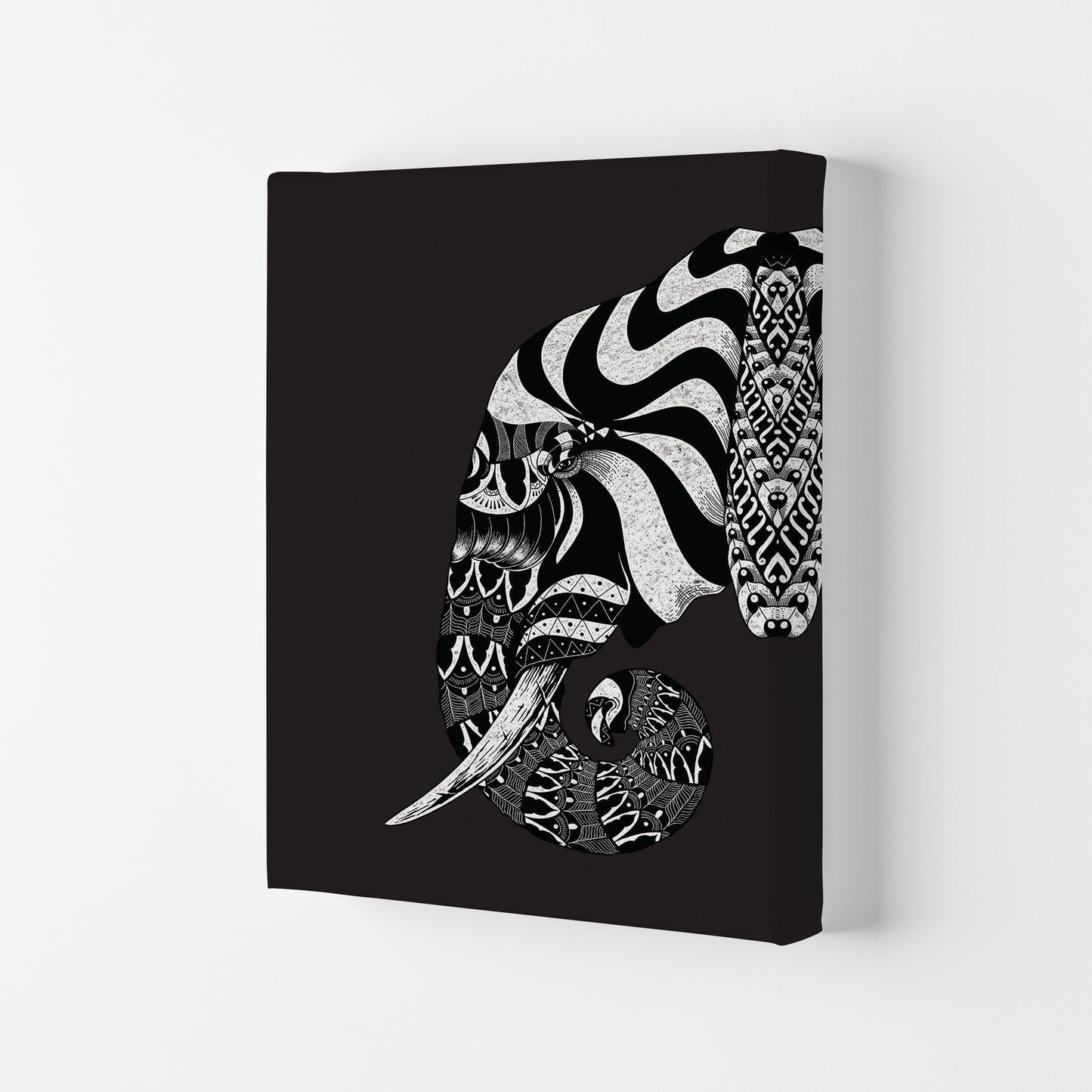 Ornate Elephant Art Print by Jason Stanley Canvas